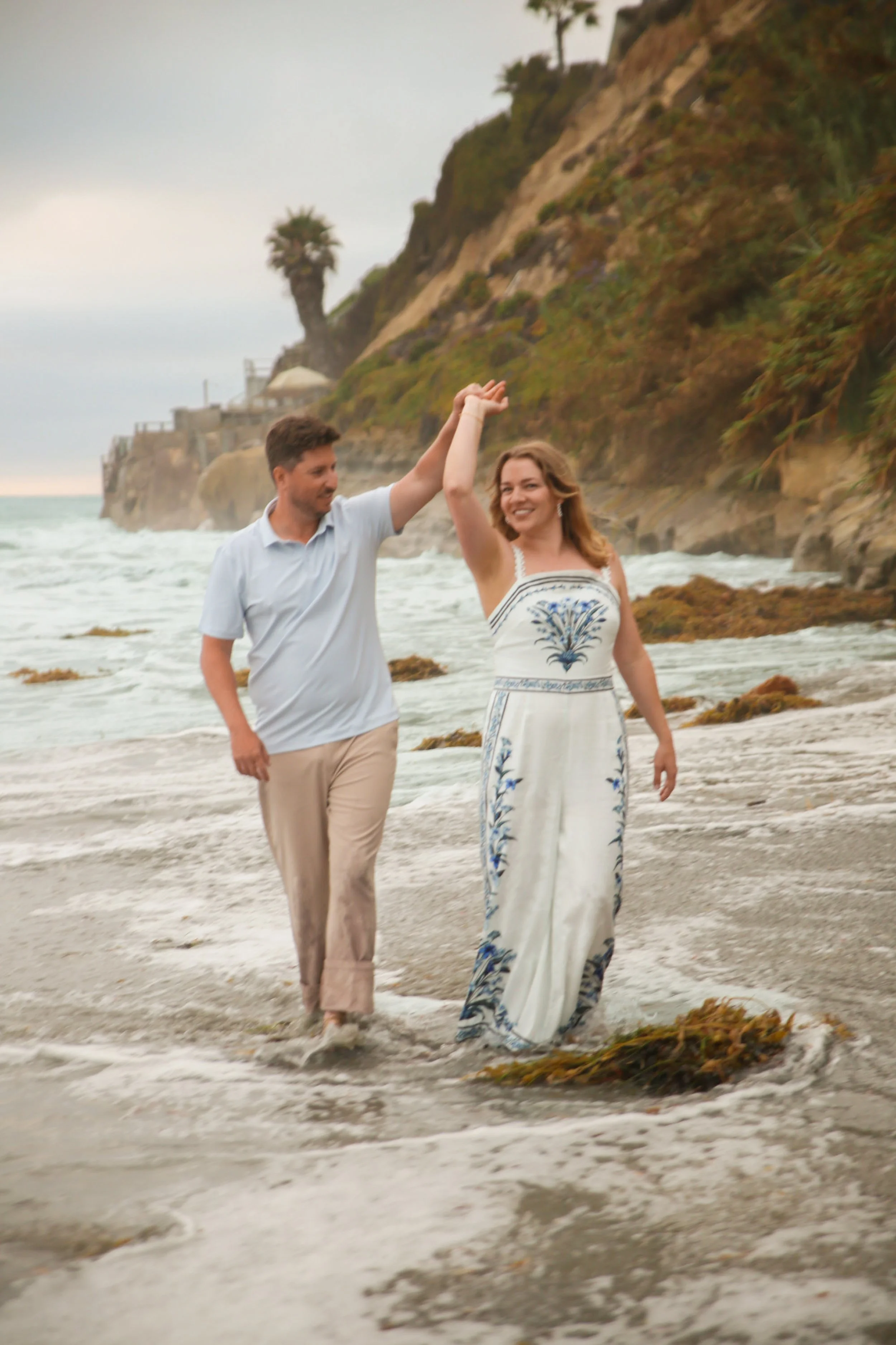 Romantic Encinitas Beach Engagement
