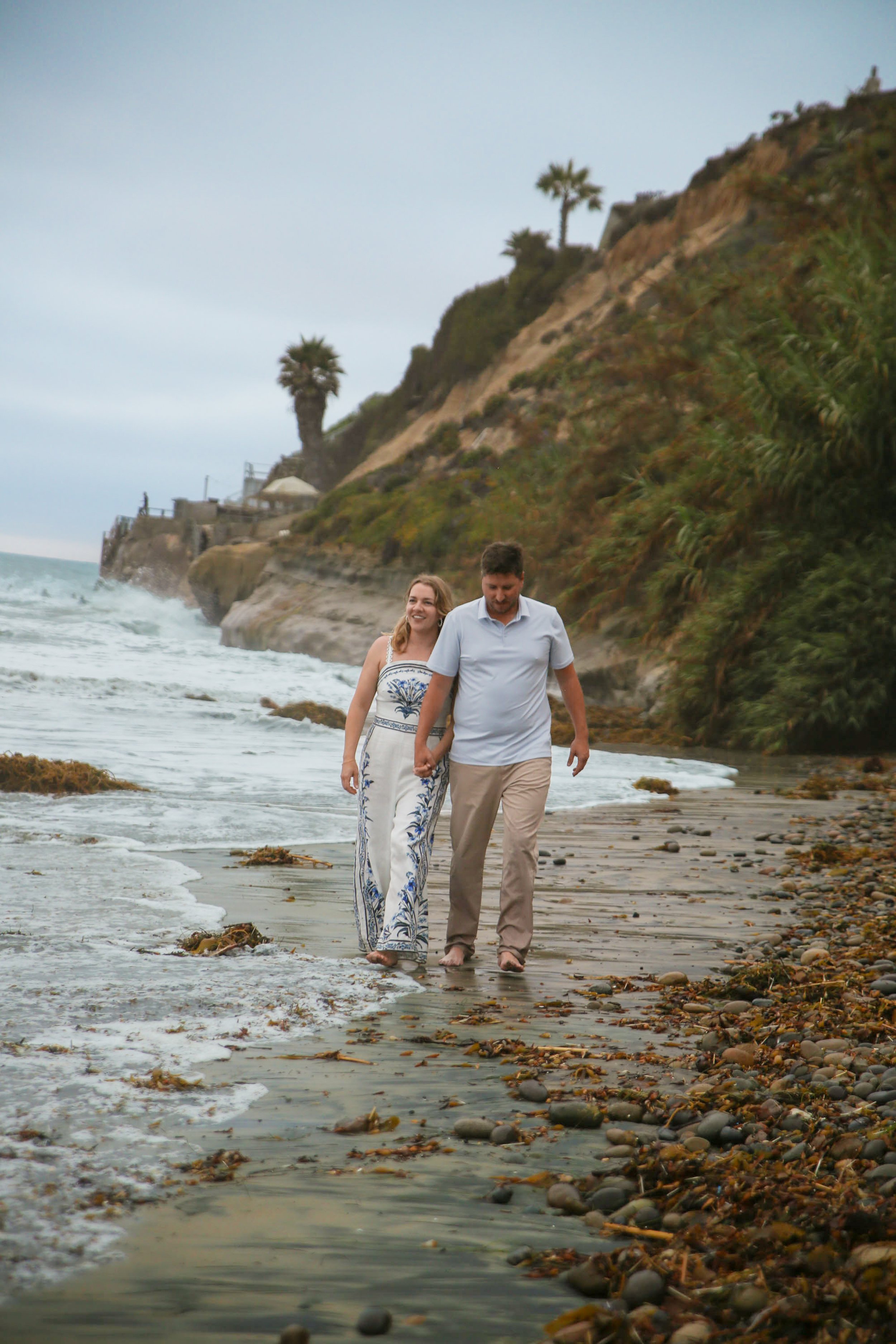 Fun Beach Engagement Photography