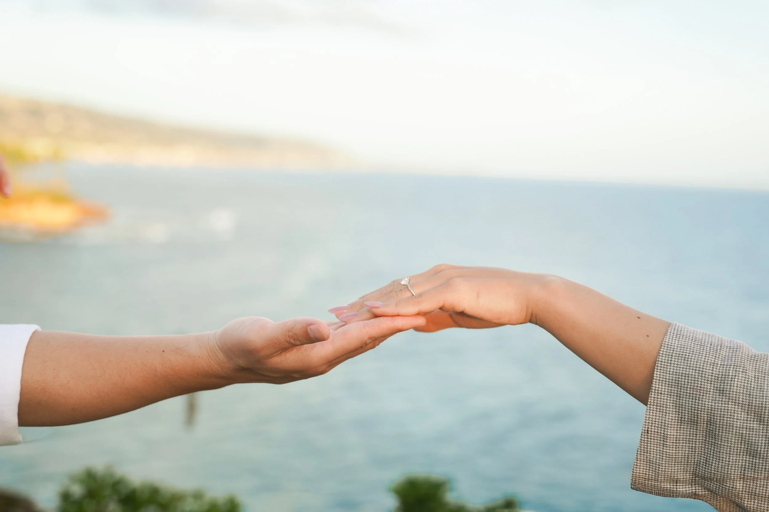 Luxury Laguna Beach proposal photography capturing an intimate engagement on Southern California's scenic coastline.