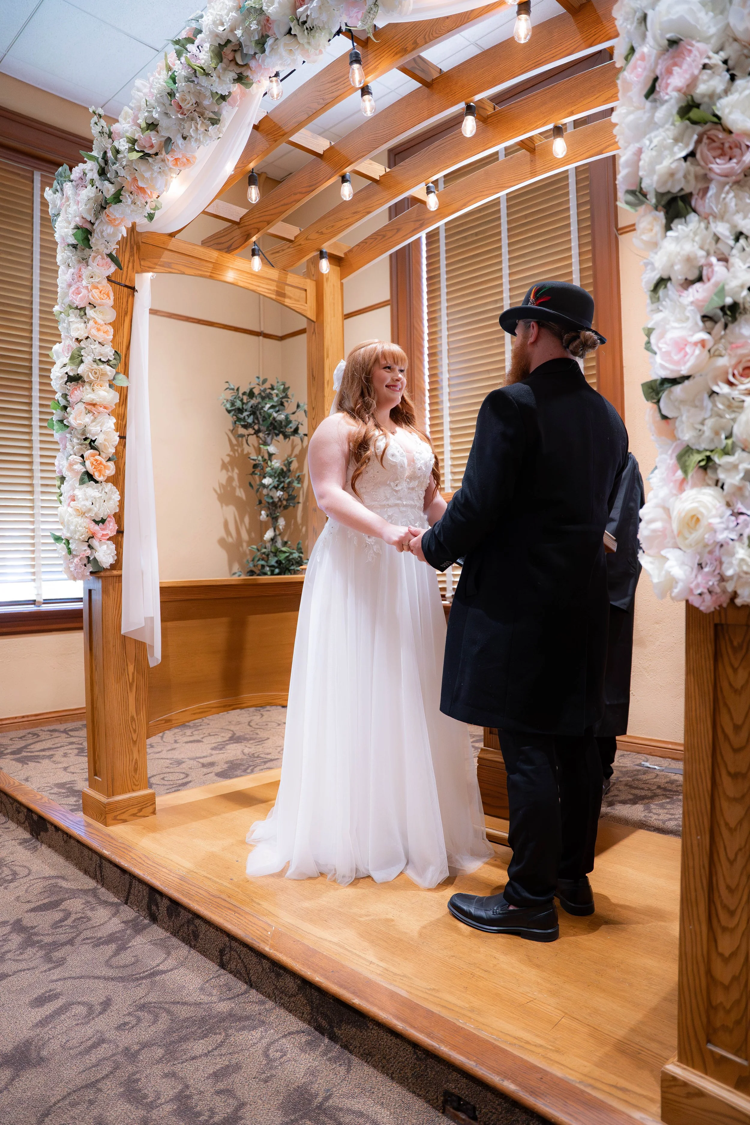 Civil marriage at the historic Old Orange County Courthouse. This couple booked our Elopement Package for their intimate celebration. 📸 Book your Orange County courthouse wedding photography today.