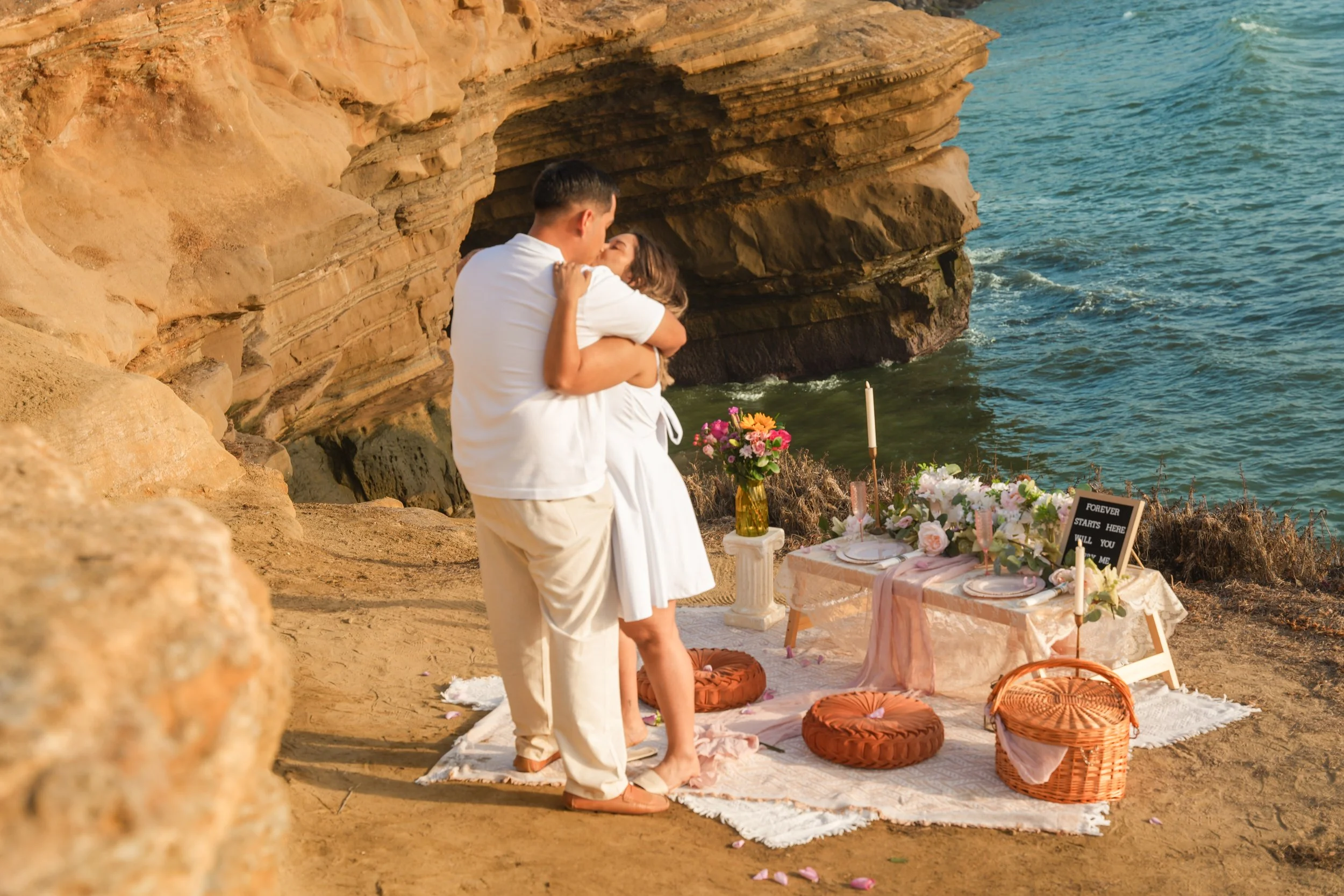 Sunset Cliffs Proposal Photography