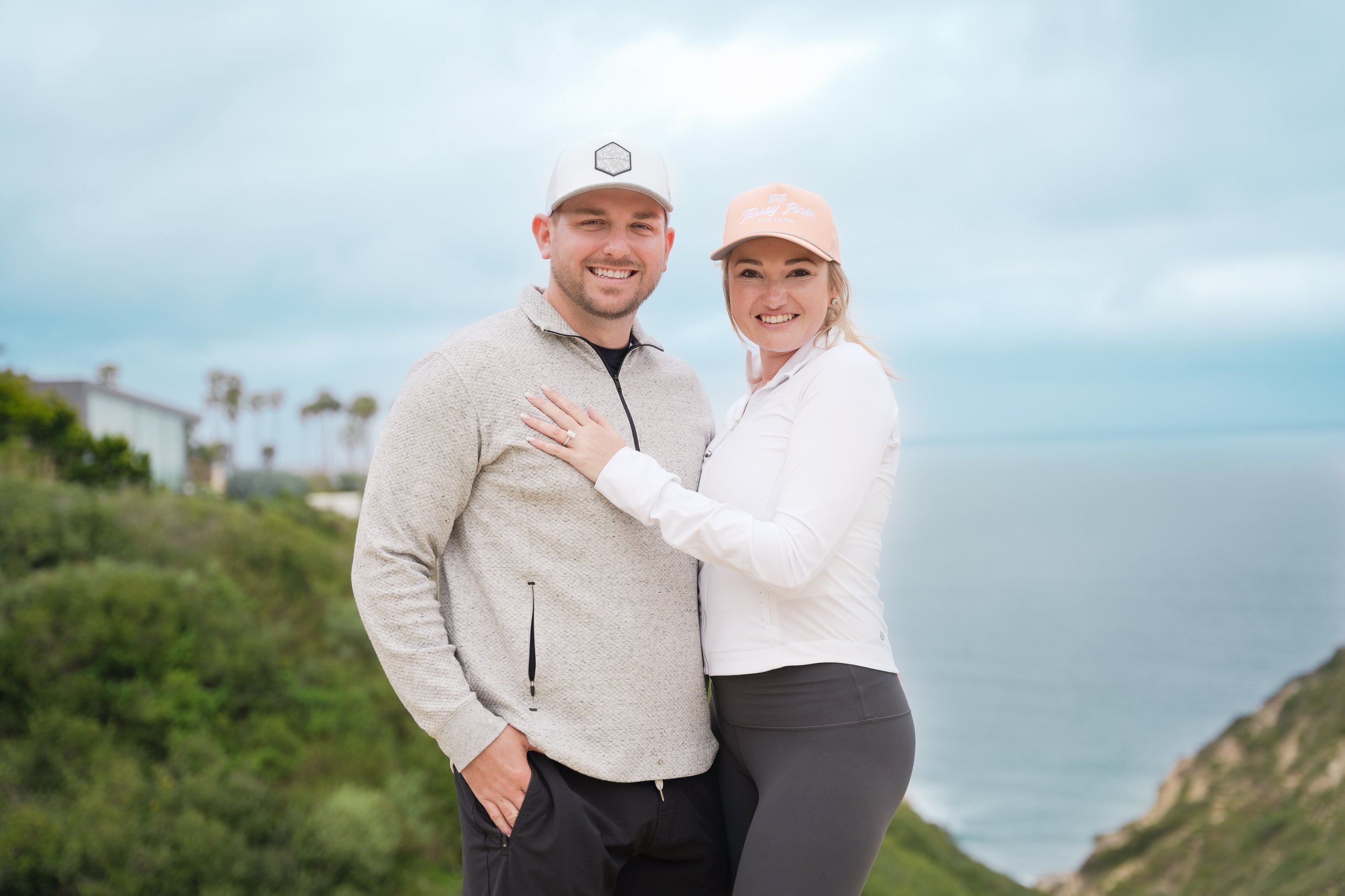 She said yes! 💍 A surprise proposal at Torrey Pines, booked last minute and captured just in time. La Jolla’s golden cliffs, ocean breeze, and pure magic—this moment couldn’t have been more perfect.