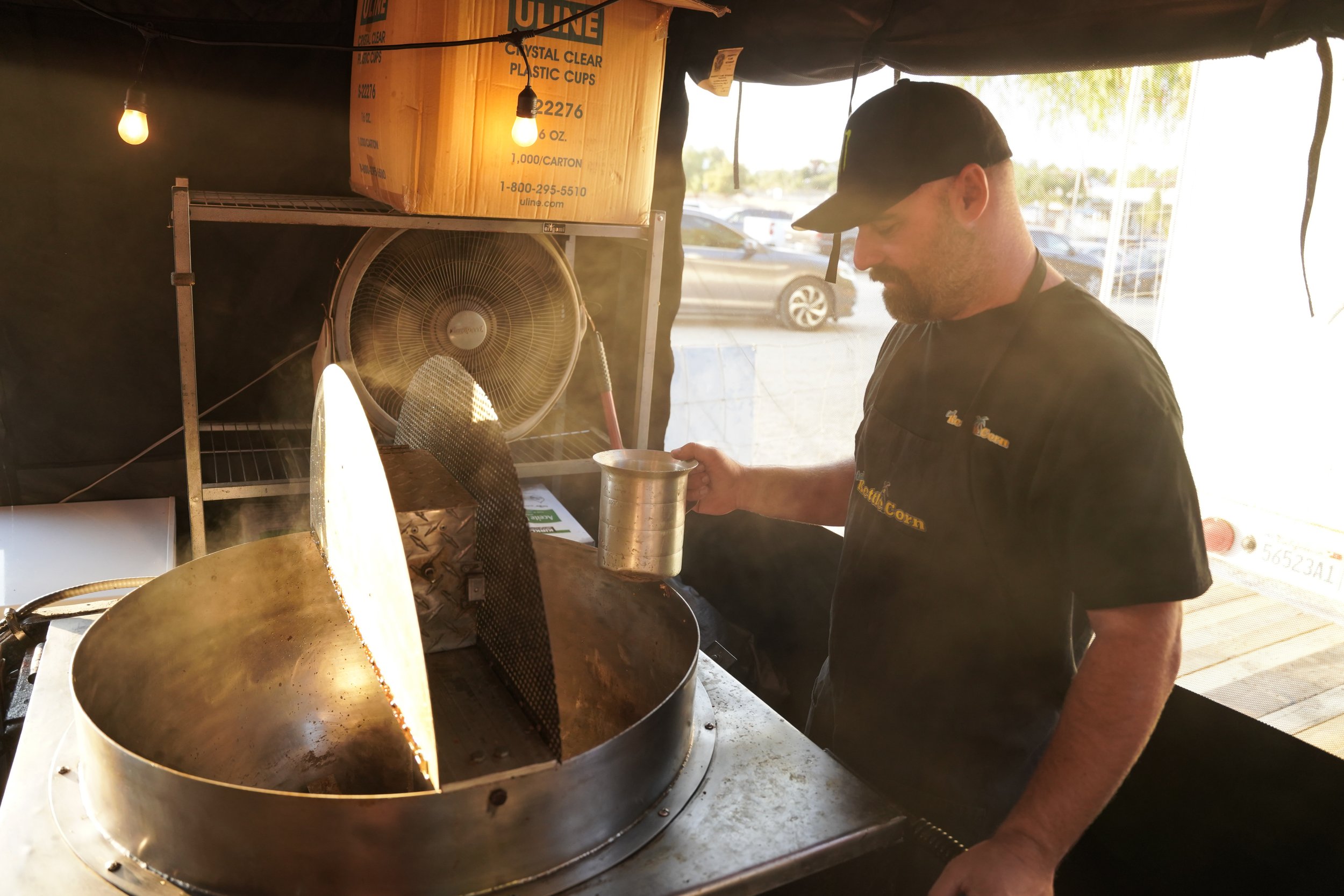 Commercial photography for Cali Kettle Corn at Peltzer Farm in Temecula—capturing charm, flavor, and farm vibes.