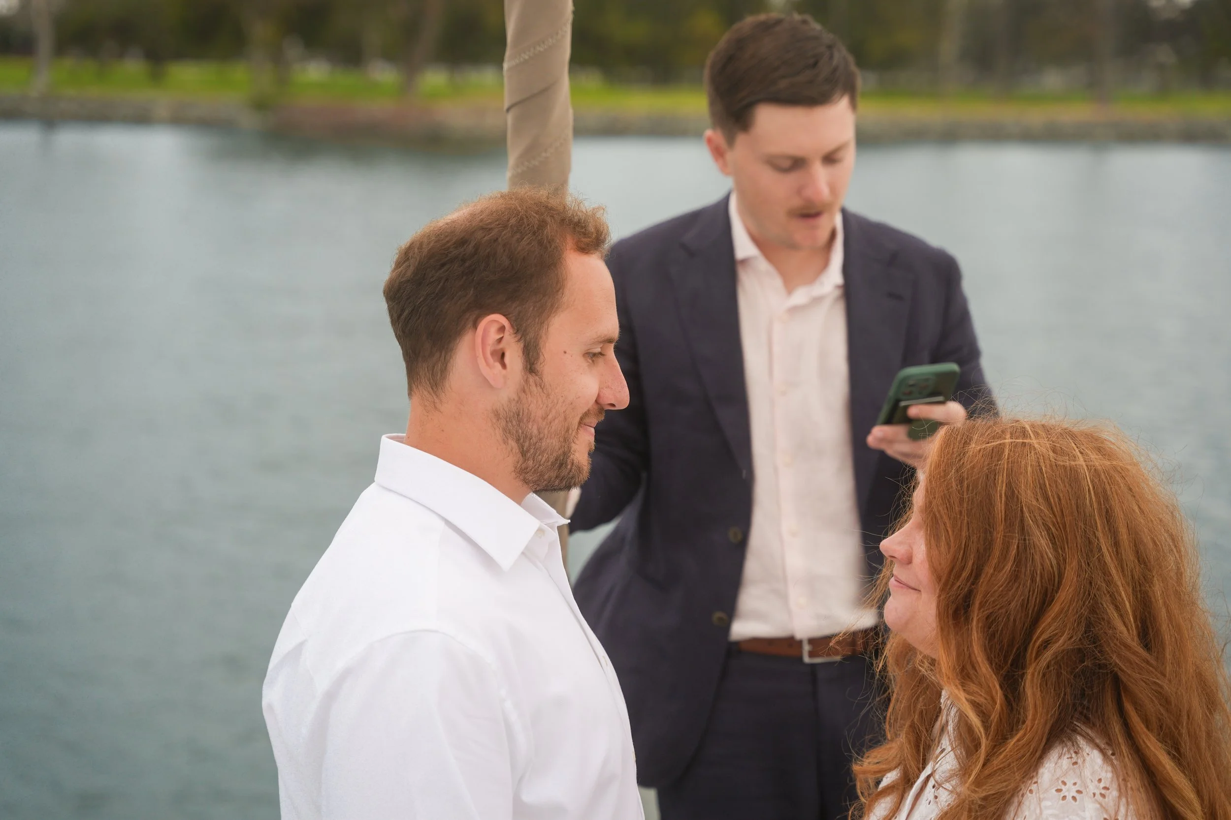 Coronado Boat Wedding on a Sailing Catamaran