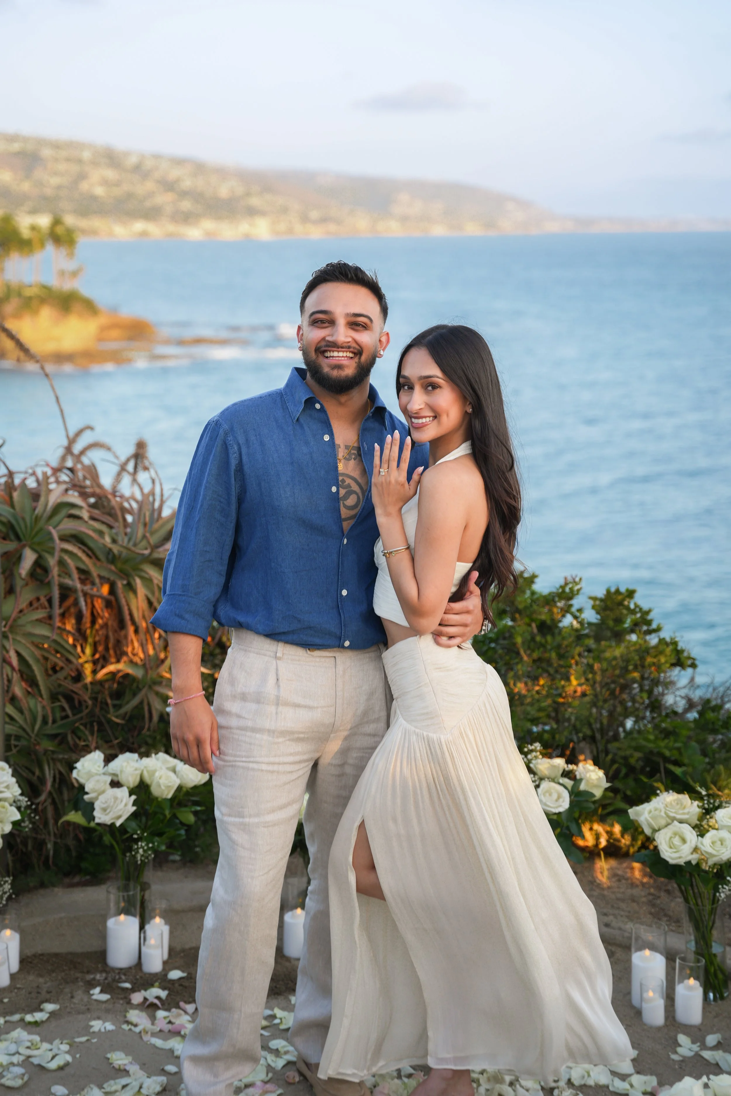 Grand Floral Yes Proposal Setup Laguna Beach
