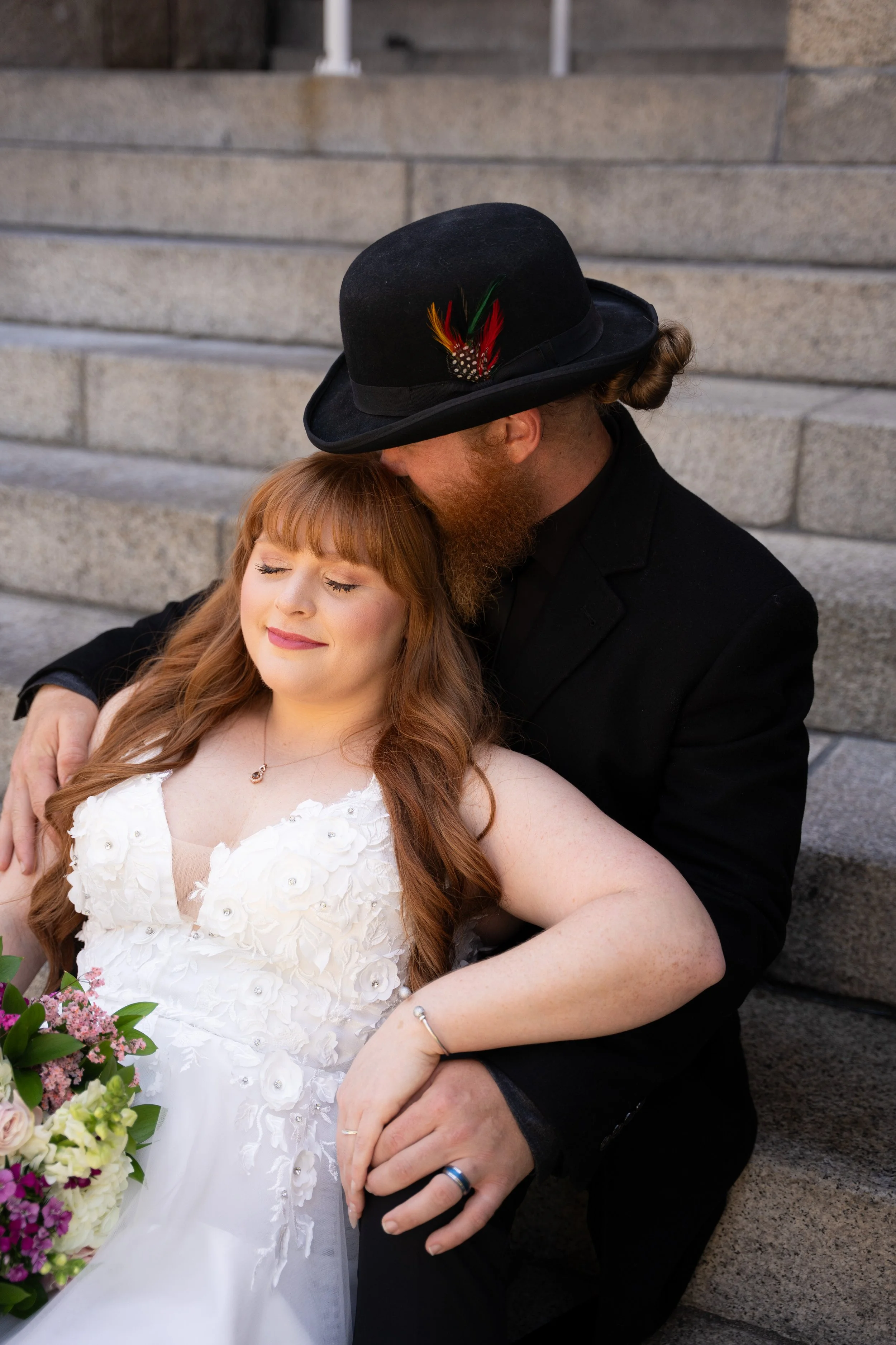 Historic Orange County Courthouse Wedding Portrait in Santa Ana