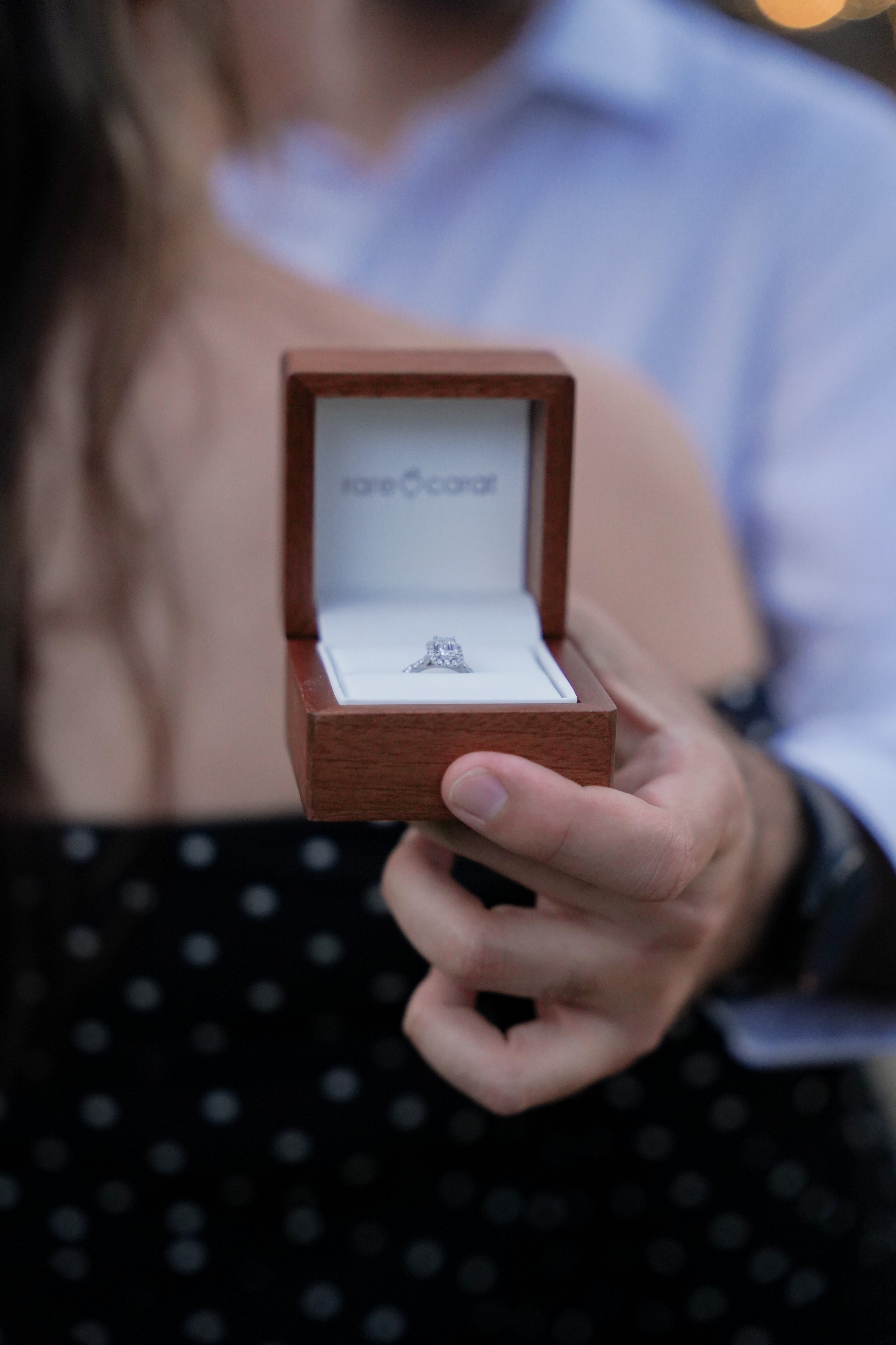 Surprise proposal photoshoot in Temecula, California featuring romantic estate views and candid engagement photography. Perfect for couples planning a private and unforgettable “Will you marry me?” moment.