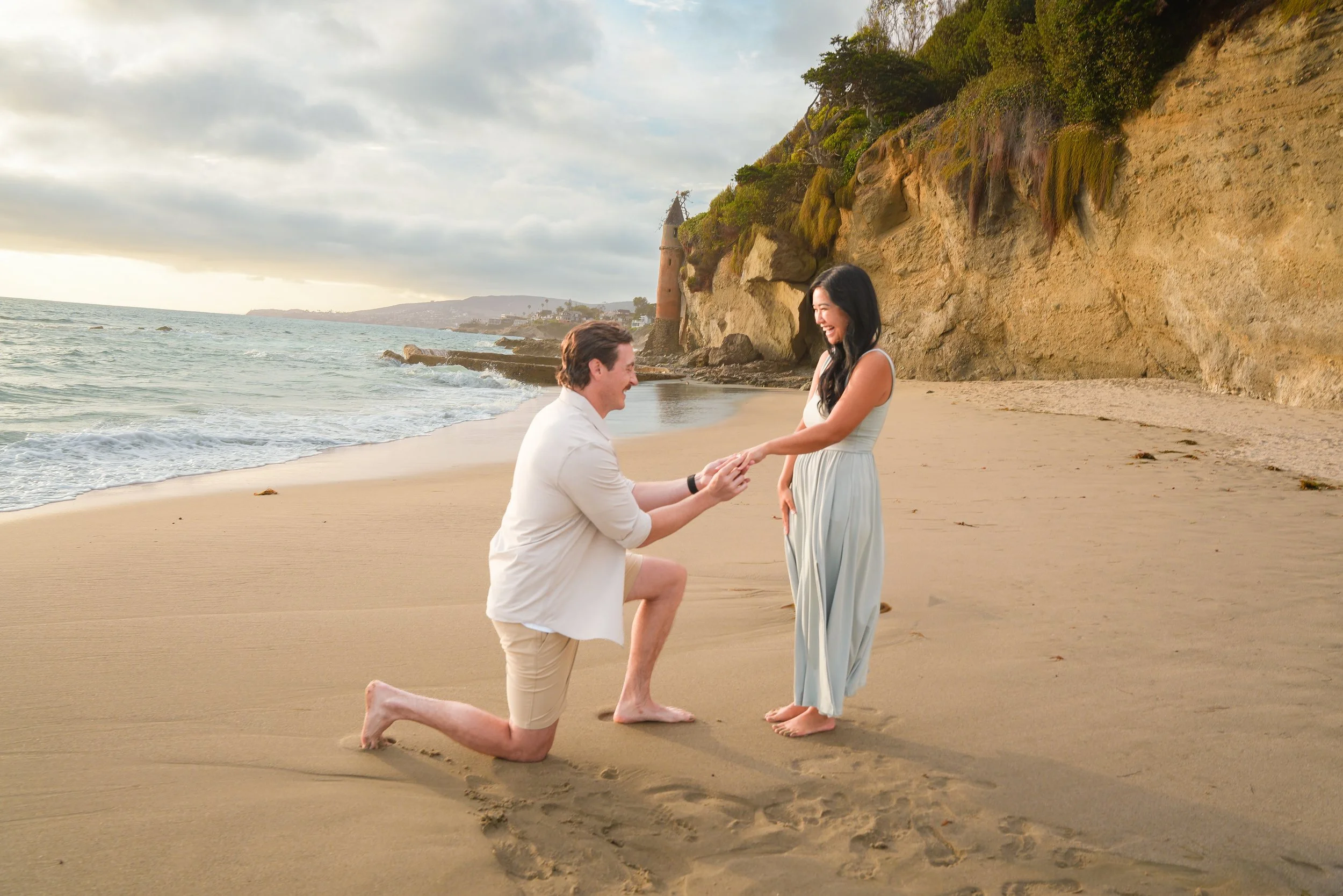 Sunset Proposal at Victoria Beach