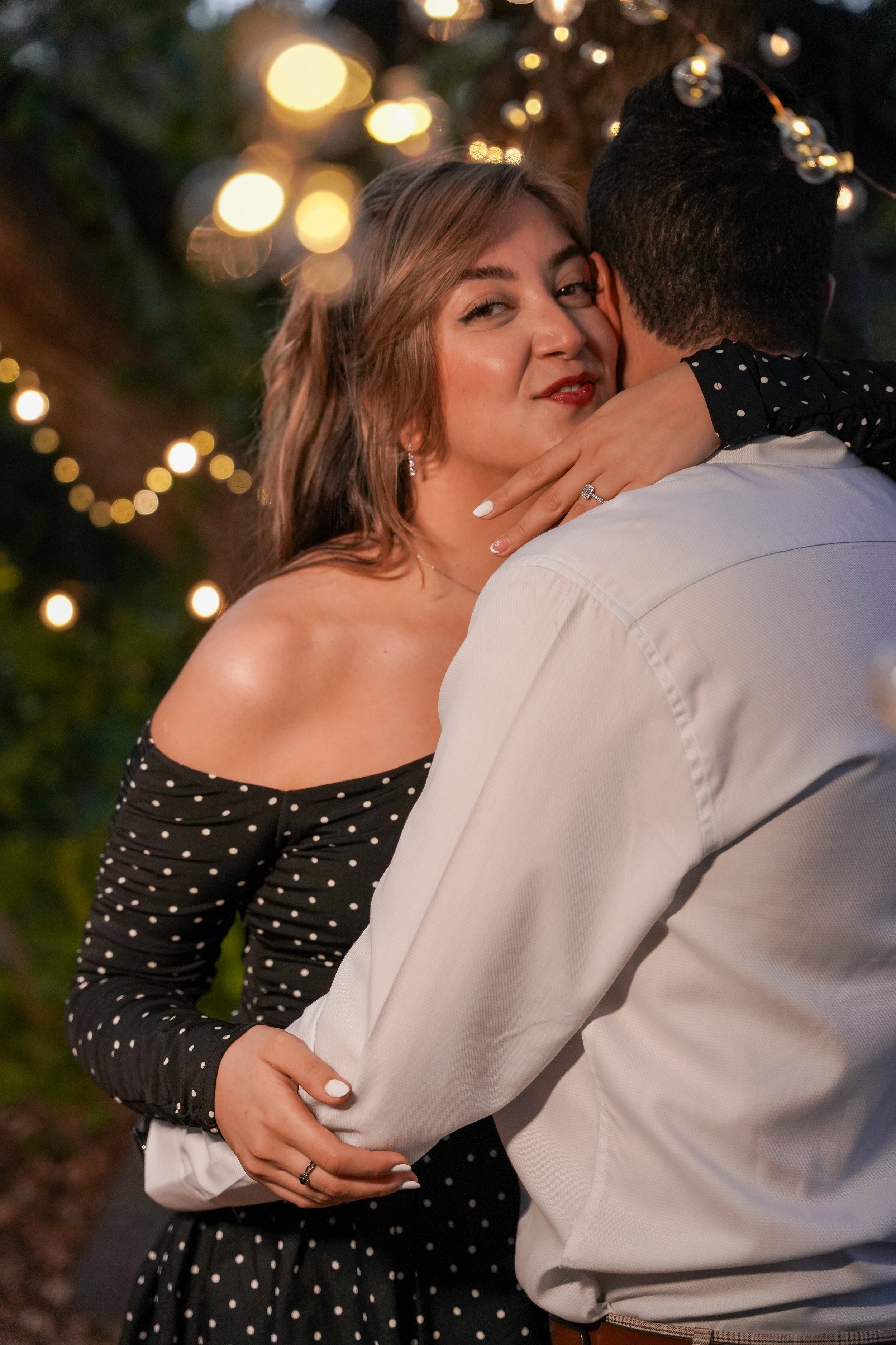 Surprise proposal photoshoot in Temecula, California featuring romantic estate views and candid engagement photography. Perfect for couples planning a private and unforgettable “Will you marry me?” moment.