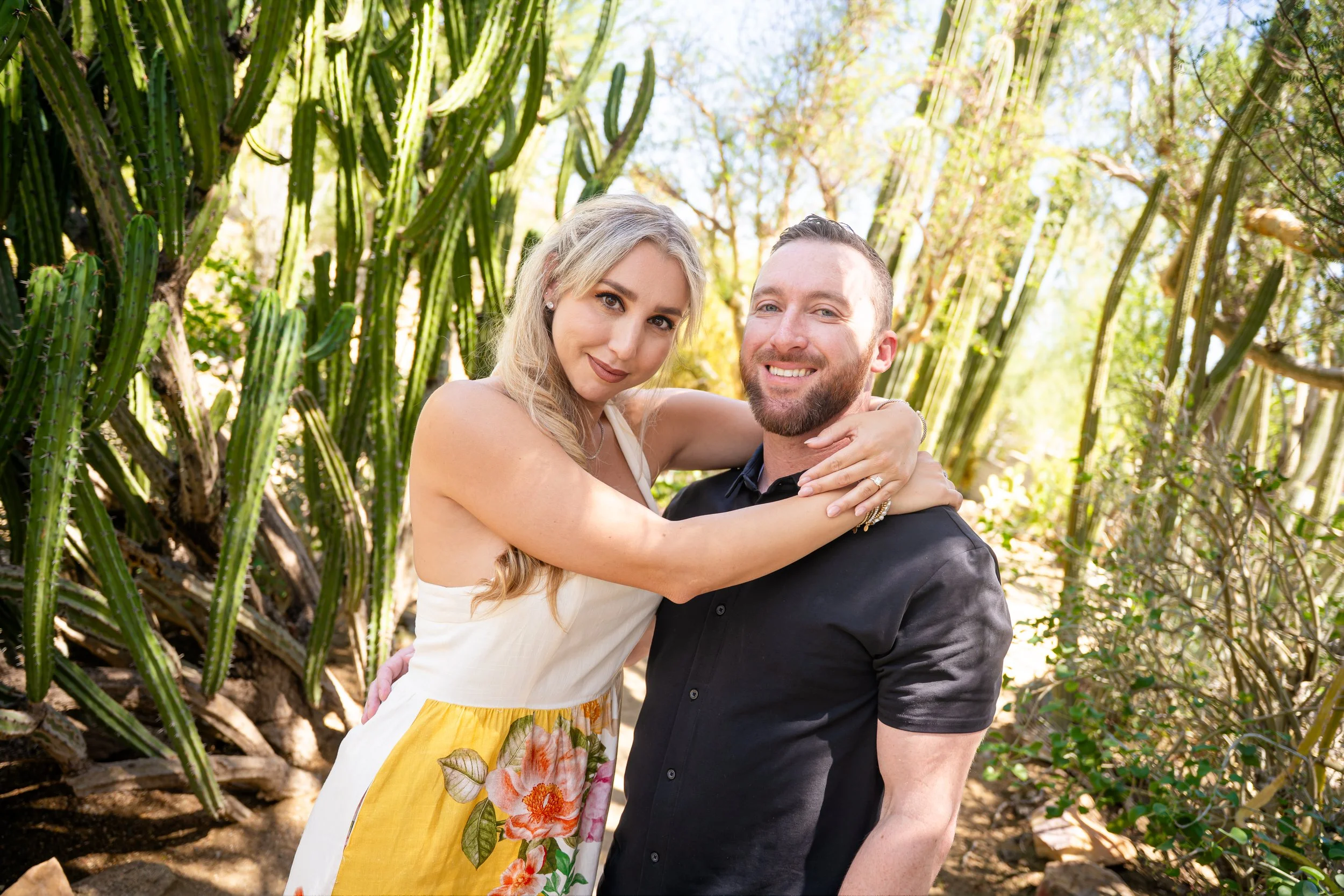 A Desert Oasis "Yes" | Greg &amp; Priscilla's Surprise Proposal at Moorten Botanical Garden in Palm Springs