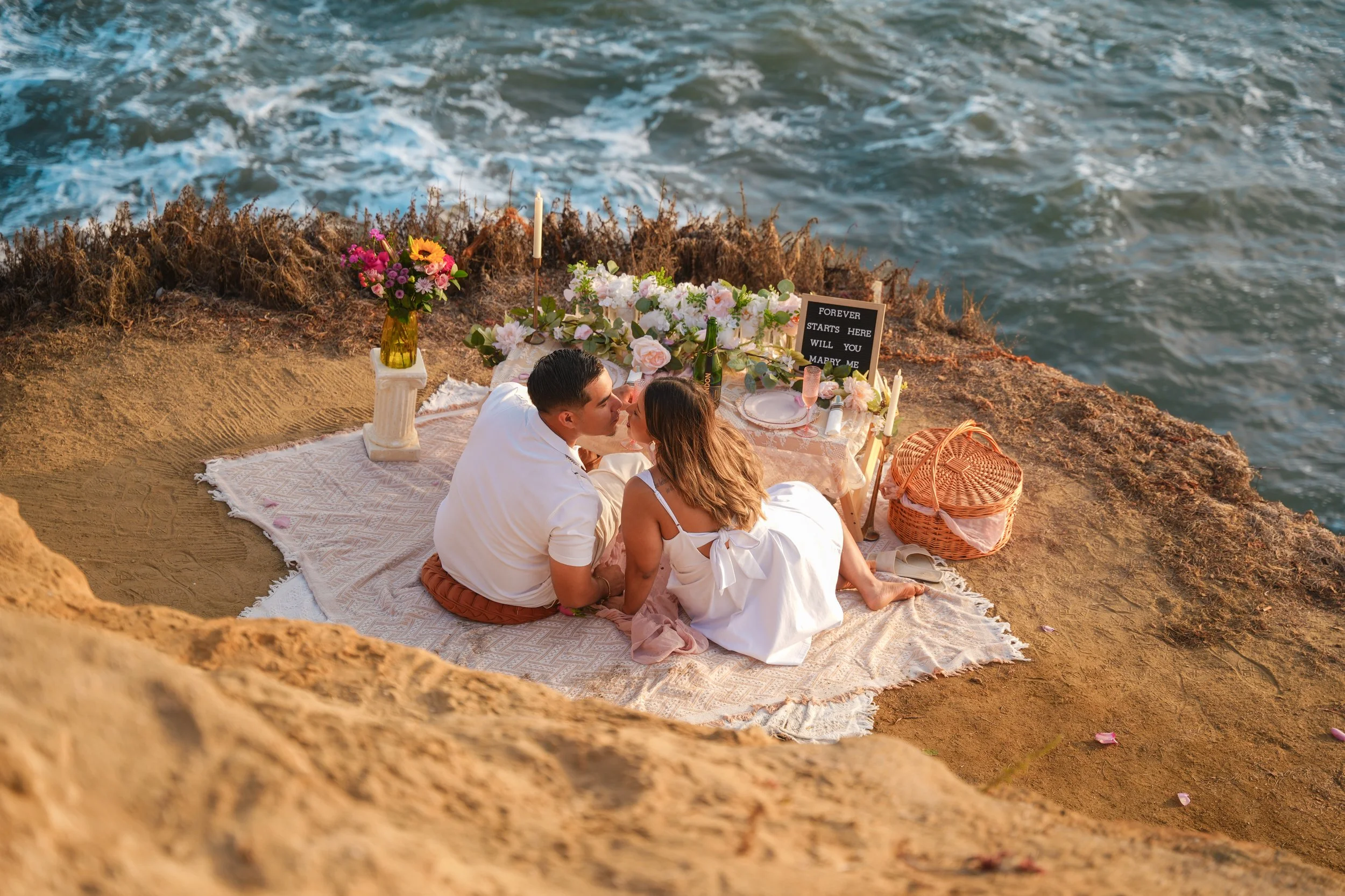 Sunset Cliffs Engagement Proposal