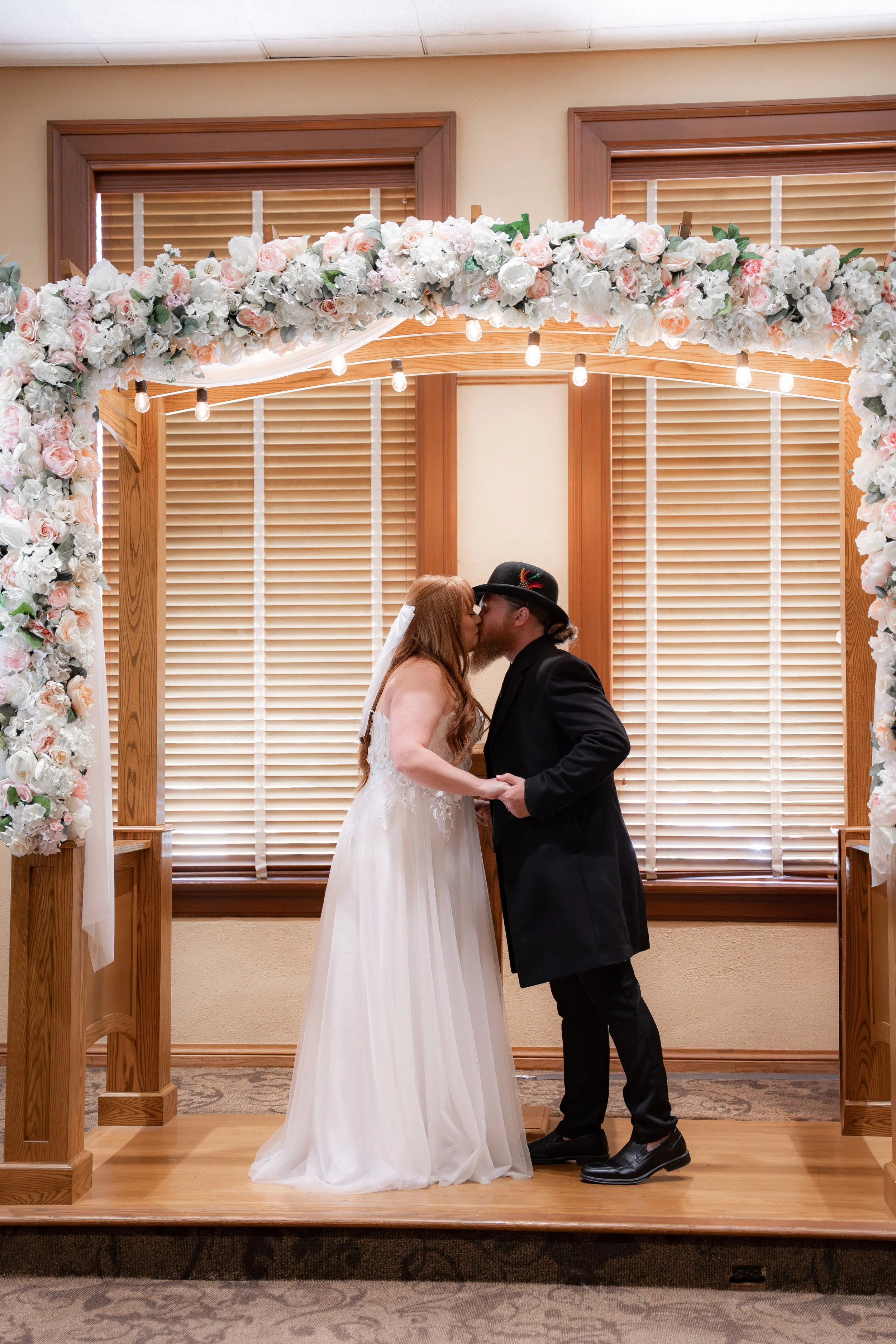 Civil marriage at the historic Old Orange County Courthouse. This couple booked our Elopement Package for their intimate celebration. 📸 Book your Orange County courthouse wedding photography today.