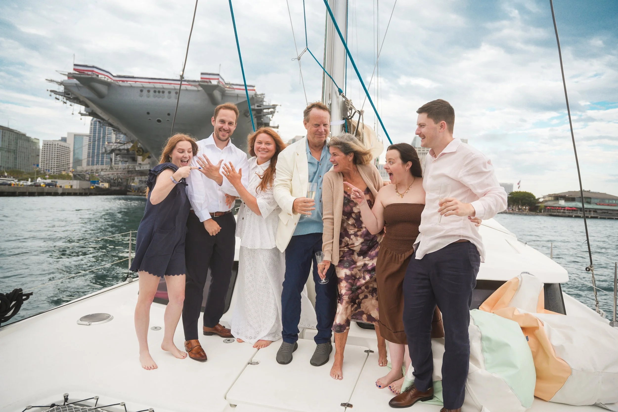 A Last-Minute Boat Elopement in Coronado | Katelyn &amp; Anthony’s Wedding Story
