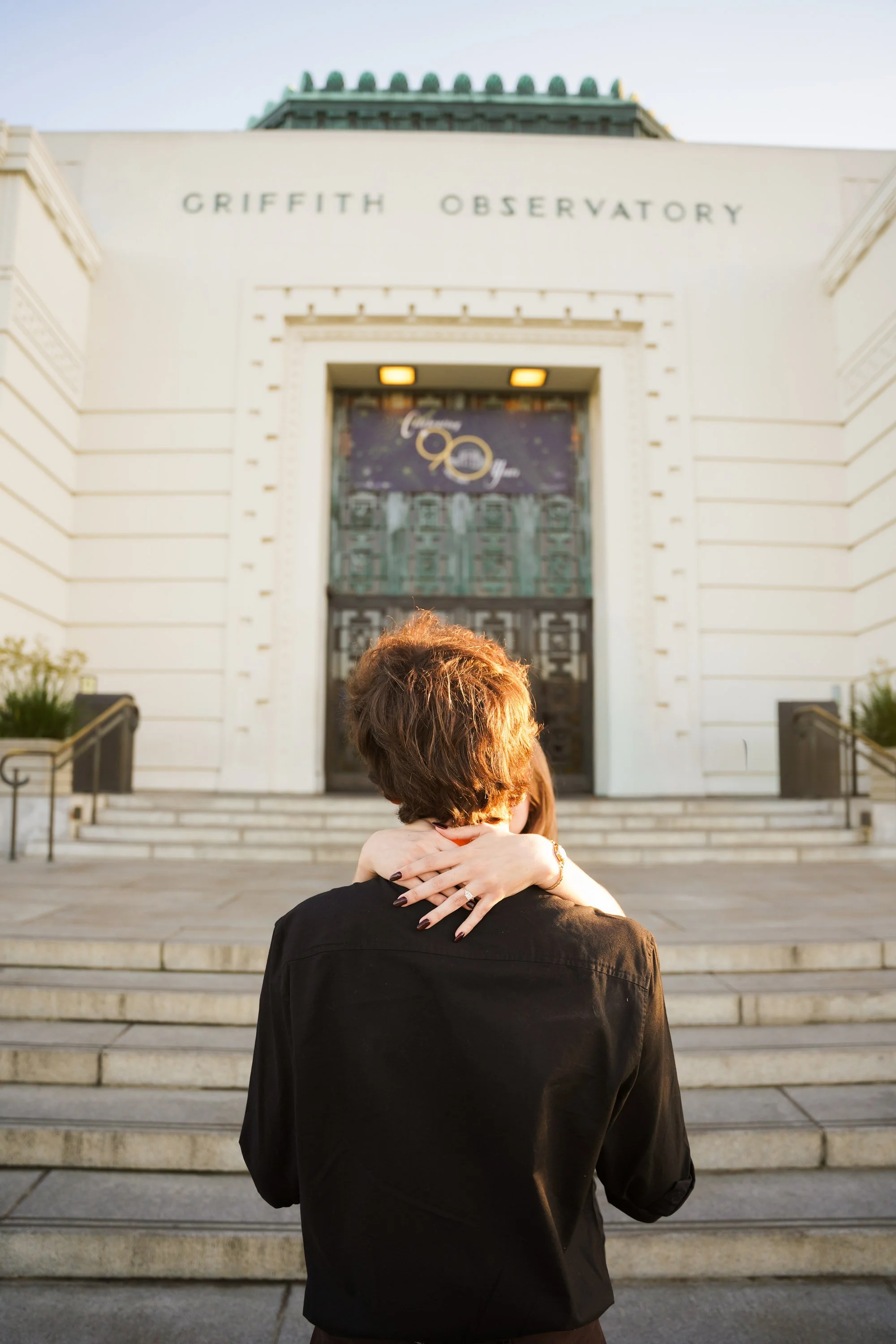 Sunset Engagement Session at Griffith Observatory