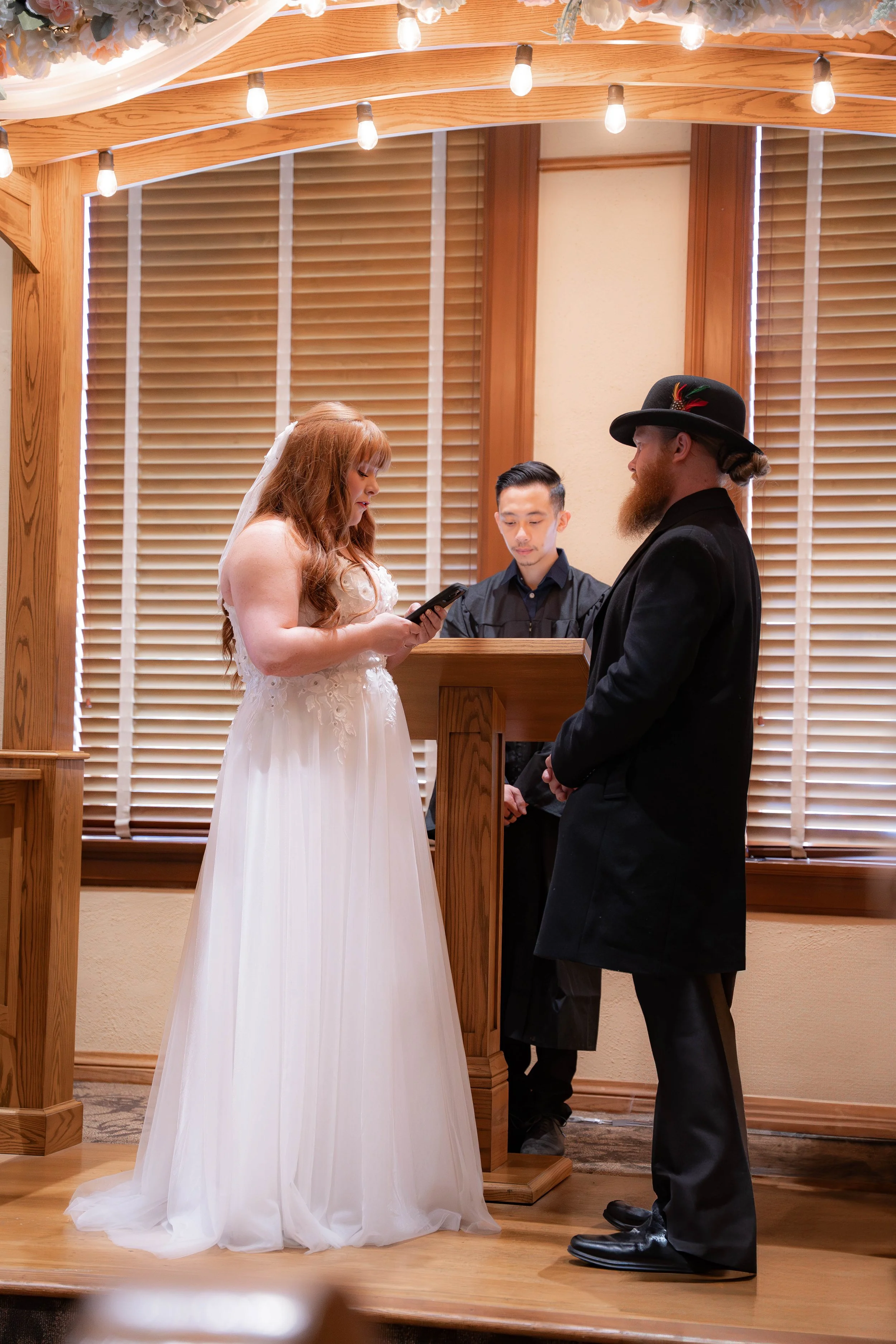 Civil marriage at the historic Old Orange County Courthouse. This couple booked our Elopement Package for their intimate celebration. 📸 Book your Orange County courthouse wedding photography today.