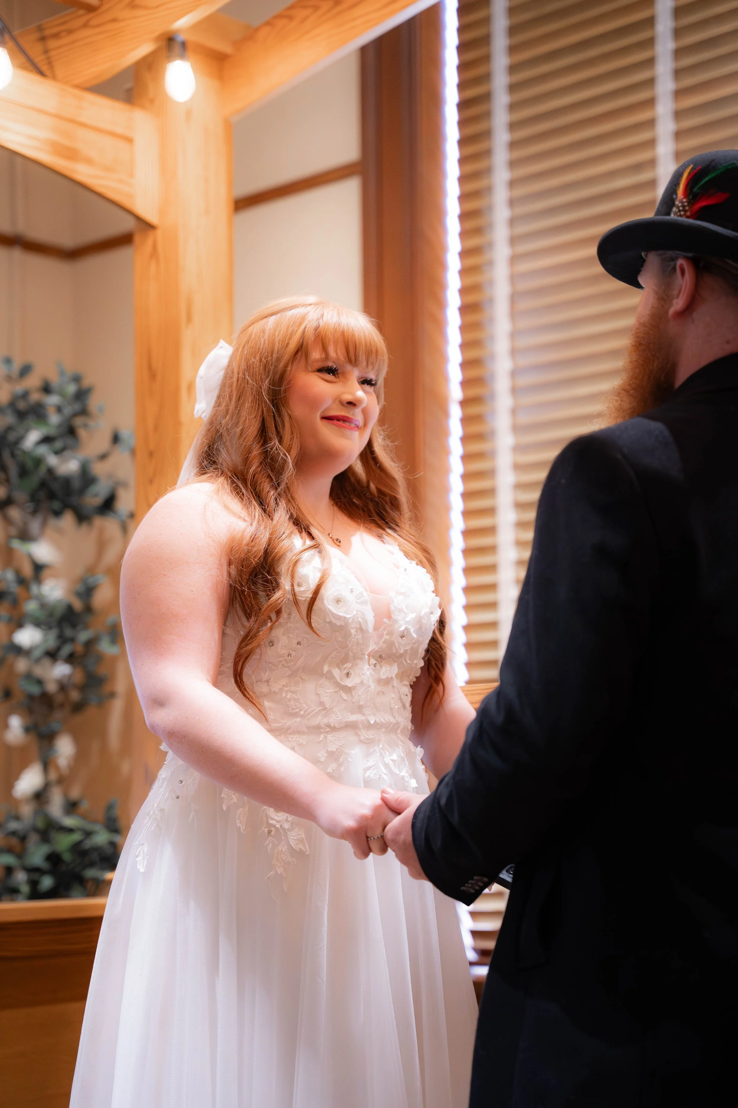 Civil marriage at the historic Old Orange County Courthouse. This couple booked our Elopement Package for their intimate celebration. 📸 Book your Orange County courthouse wedding photography today.