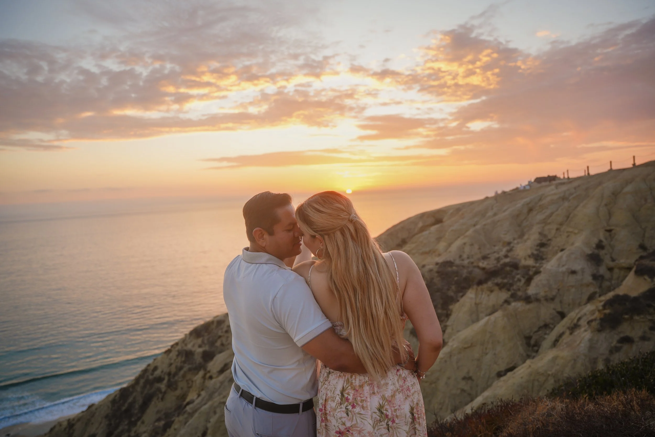 La Jolla Cliffside Engagement Photography