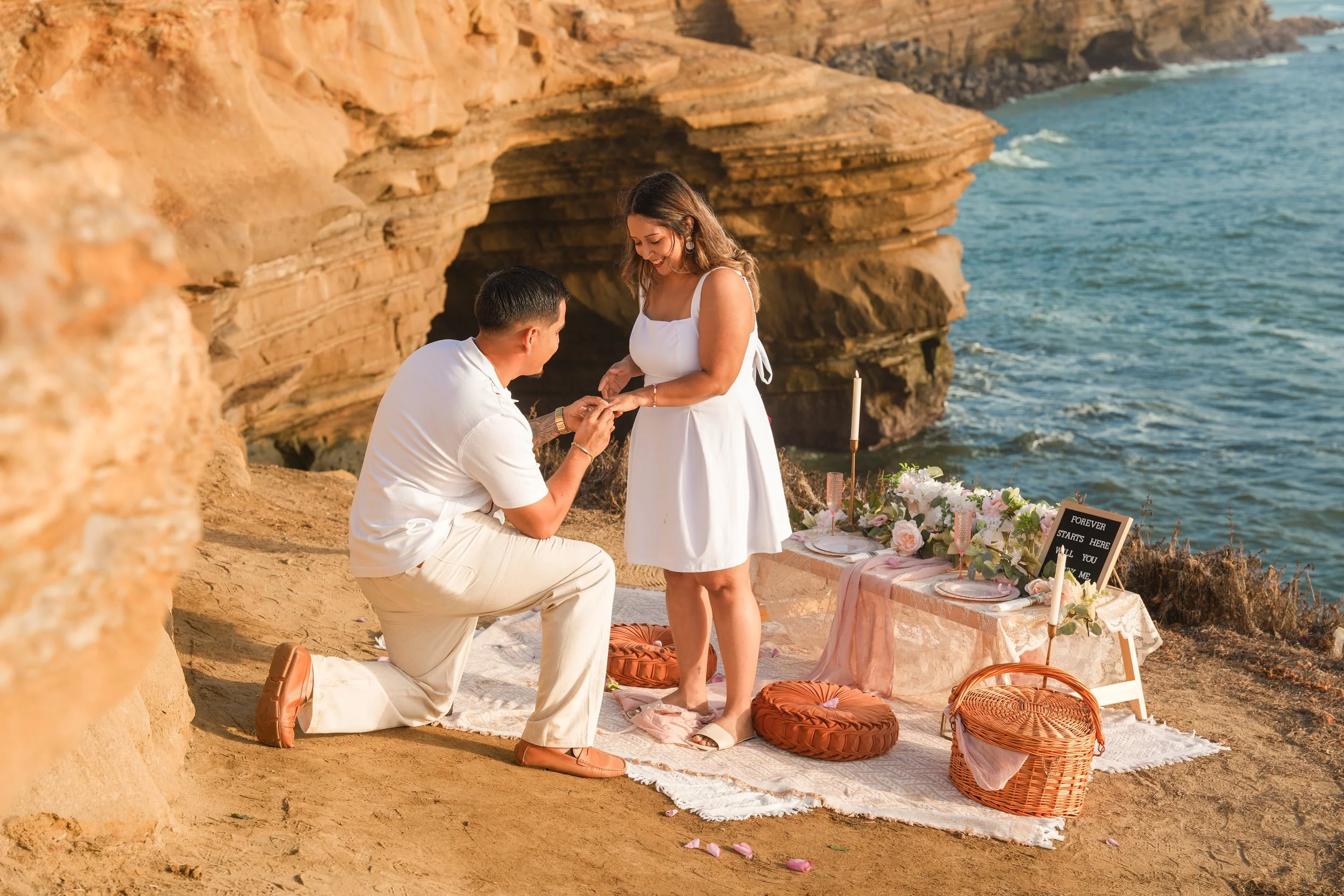 Sunset Cliffs San Diego Surprise Proposal