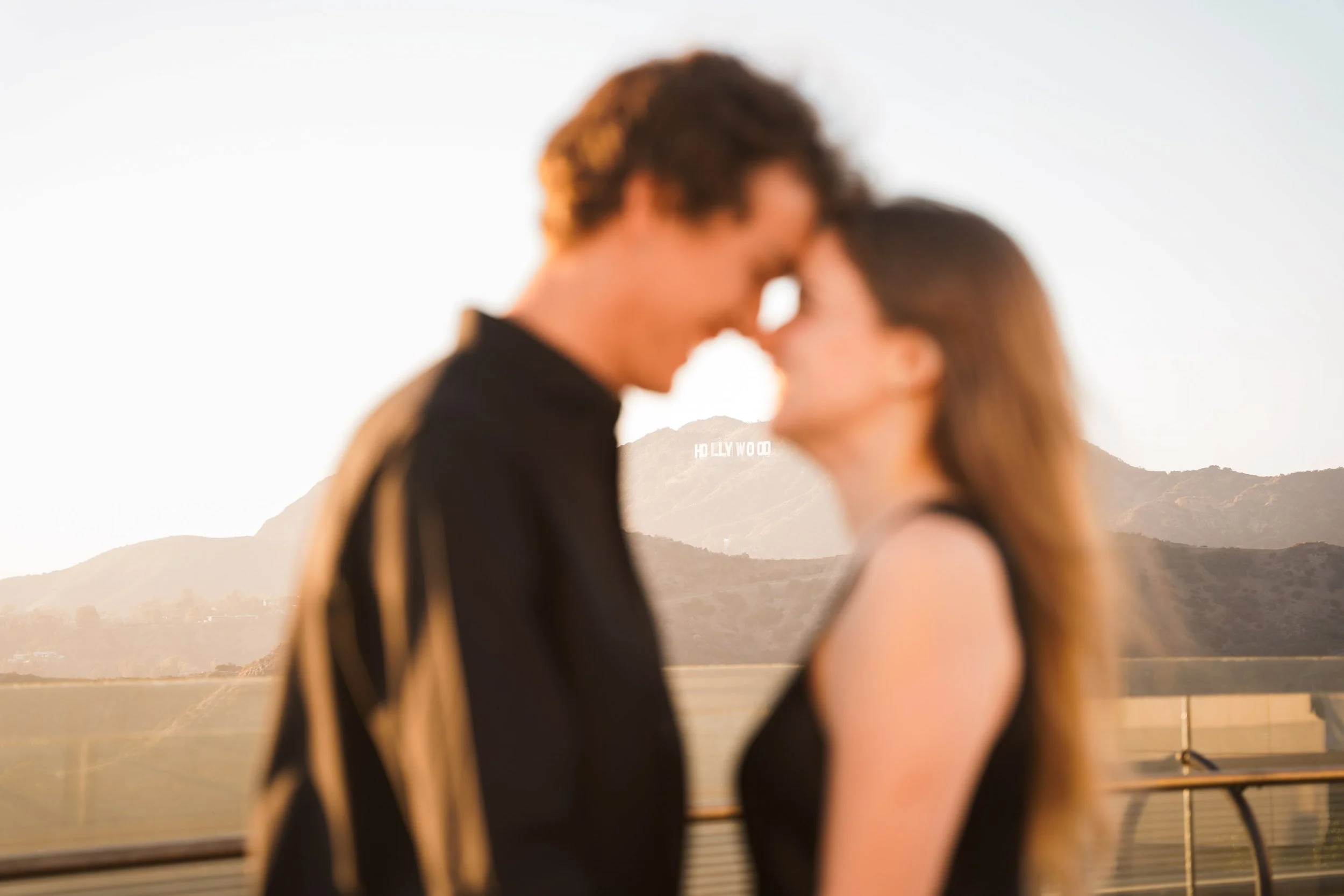Los Angeles Proposal Photos with Hollywood Sign