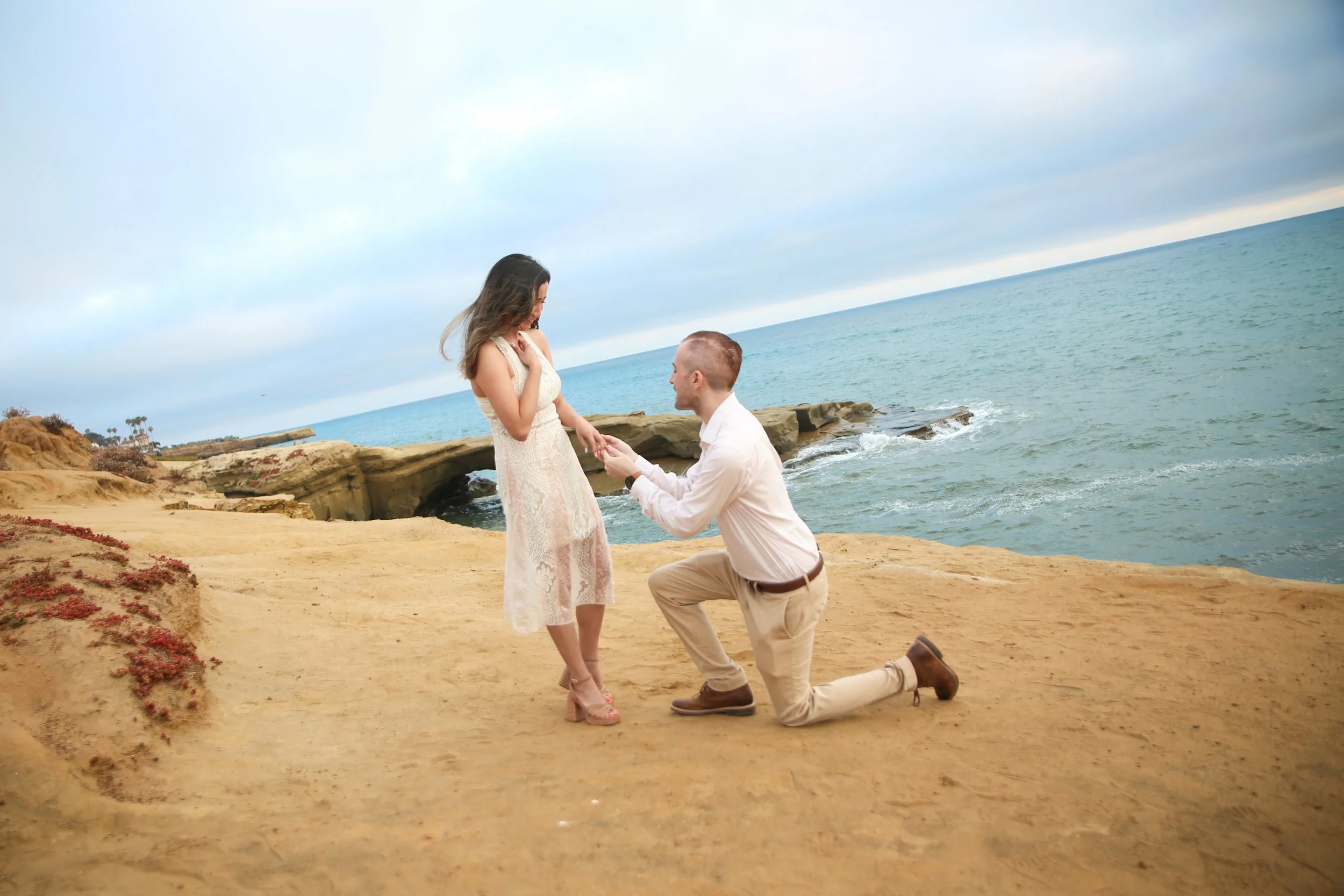 From a Sunset Stroll to Forever | Chris &amp; Daniella's Surprise Proposal at Sunset Cliffs in San Diego