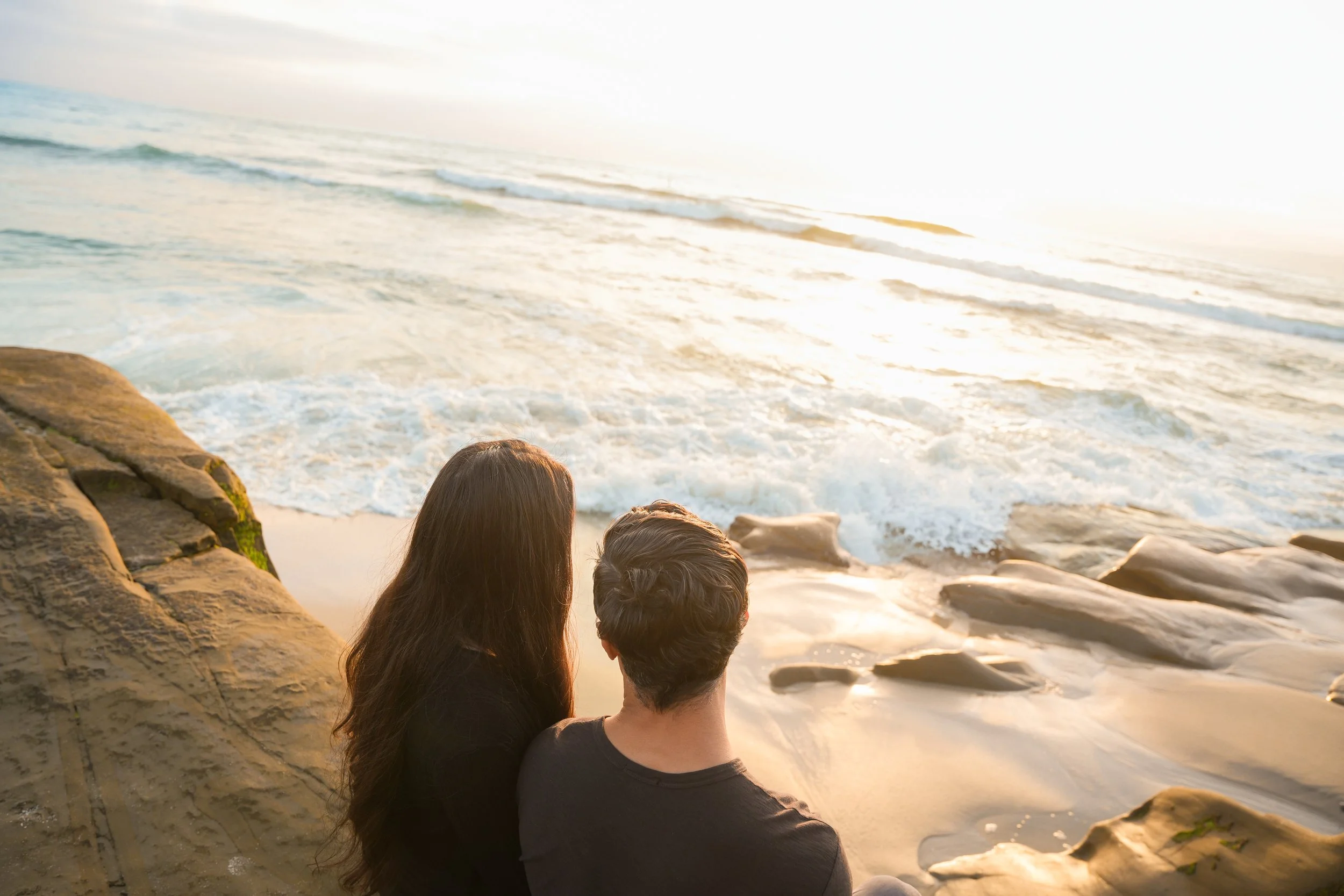 La Jolla Sunset Proposal Photography