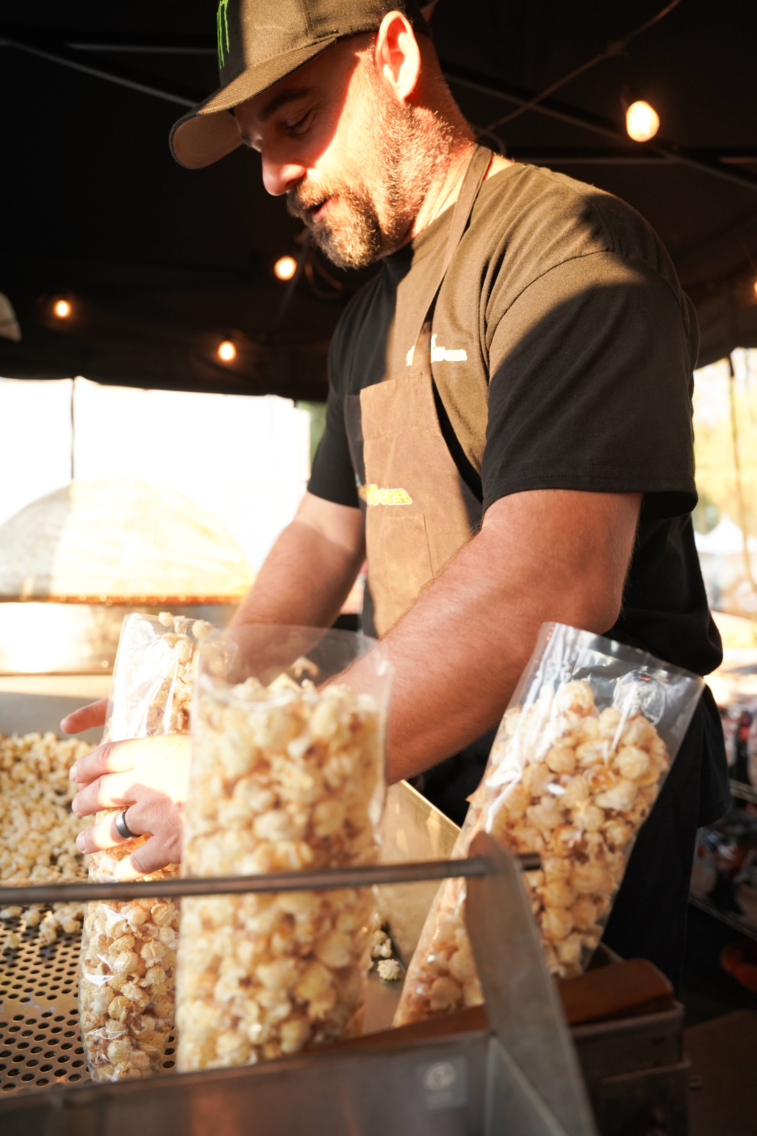 Commercial photography for Cali Kettle Corn at Peltzer Farm in Temecula—capturing charm, flavor, and farm vibes.