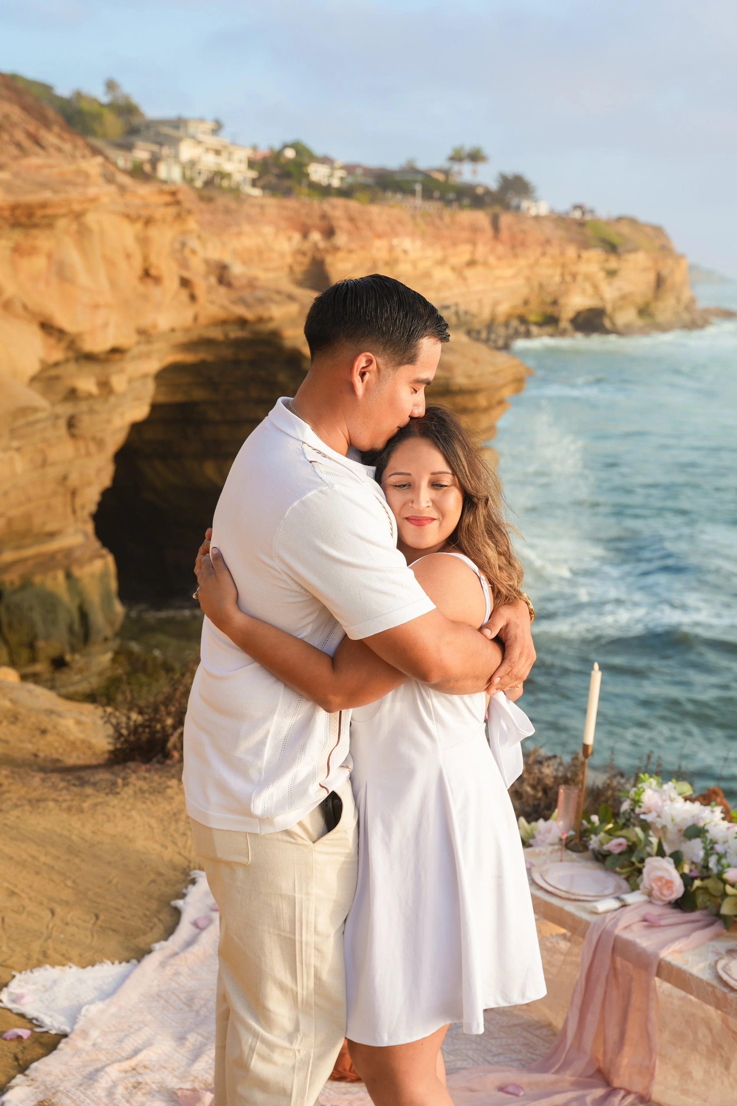 San Diego Cliffside Proposal at Sunset