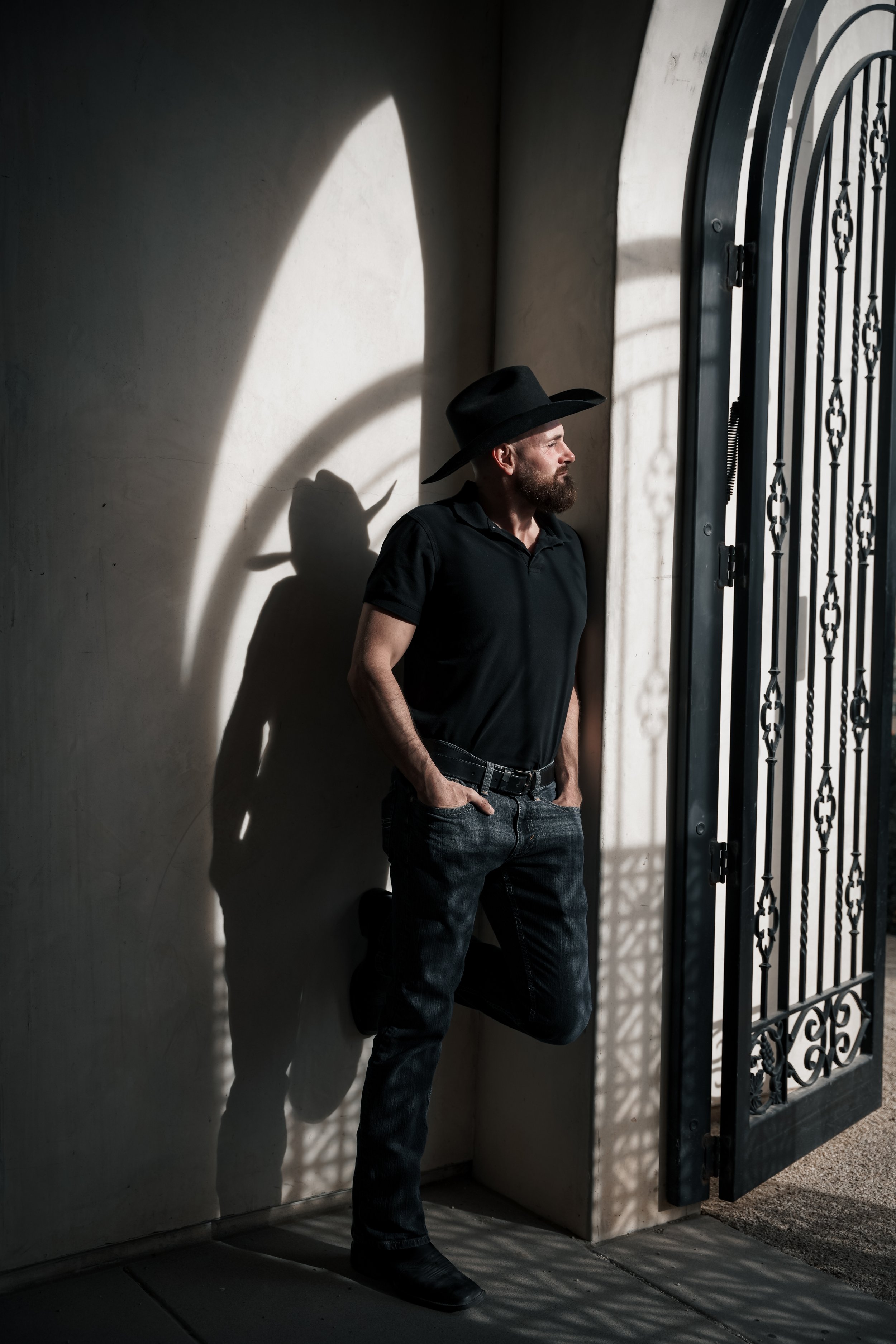 Creative portrait photography in Temecula, CA—playing with shadows, natural light, and bold angles to capture artistic, expressive moments full of depth and style.