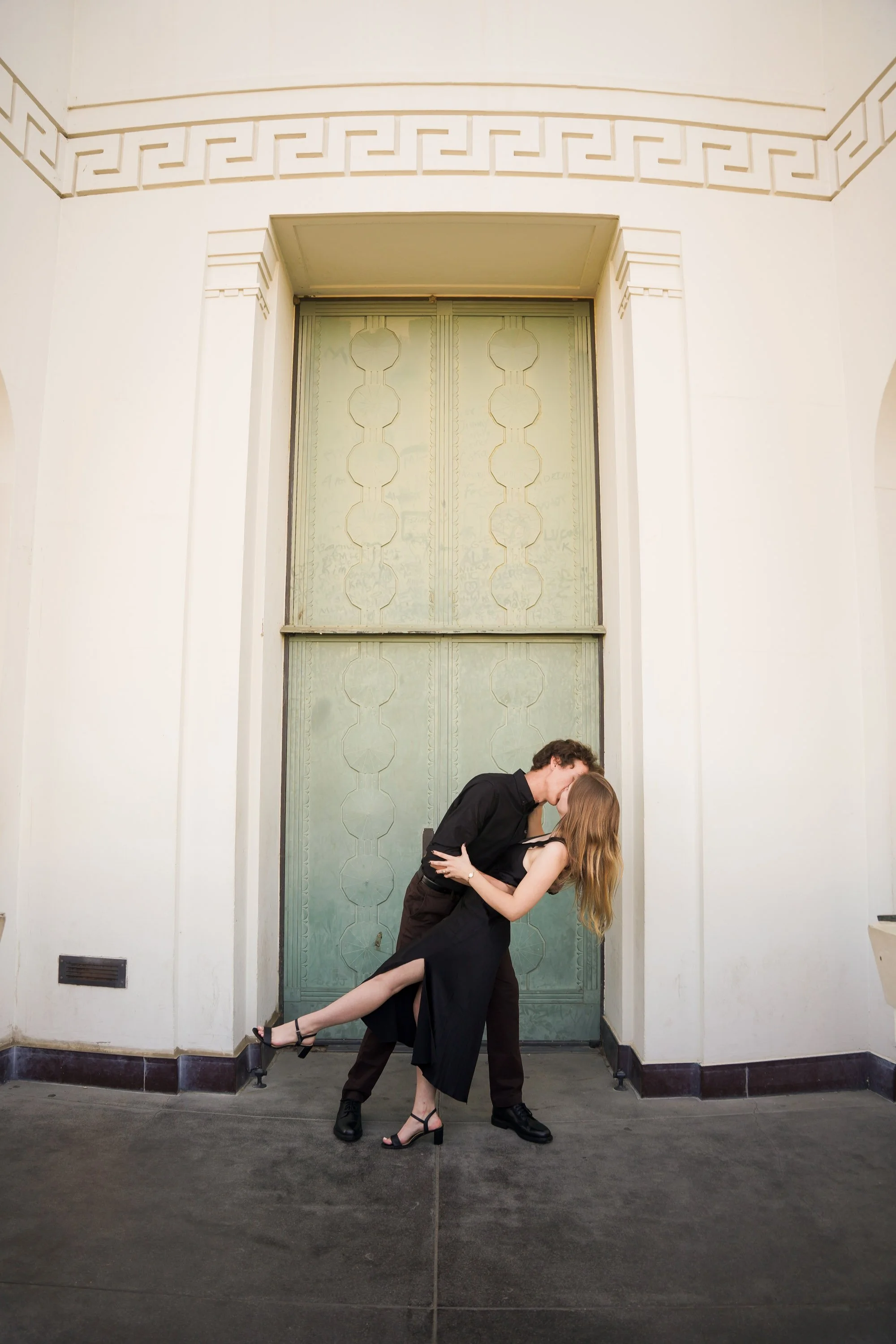Griffith Observatory Engagement Photos at Sunset