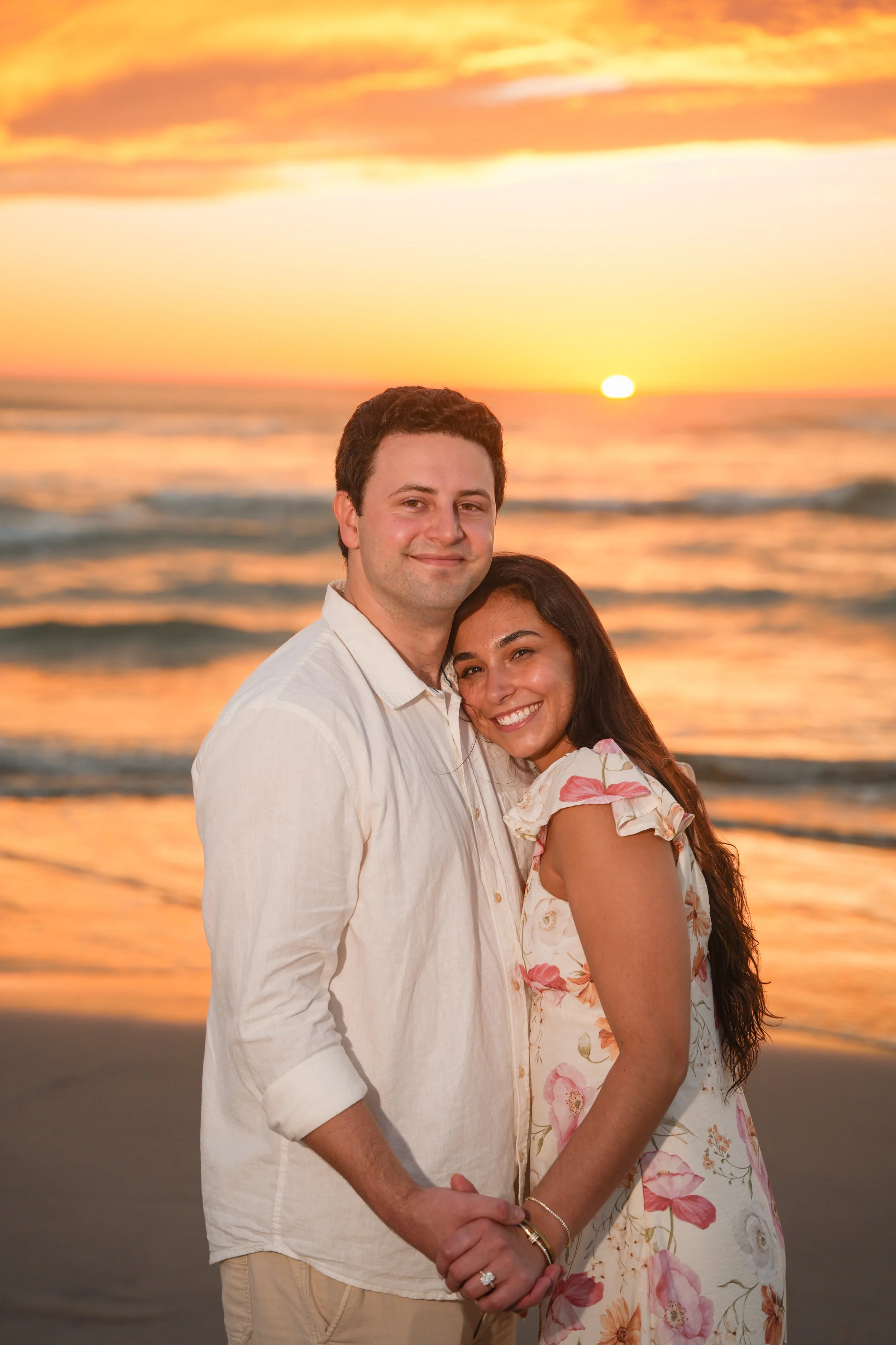 Del Mar Beach Golden Hour Engagement