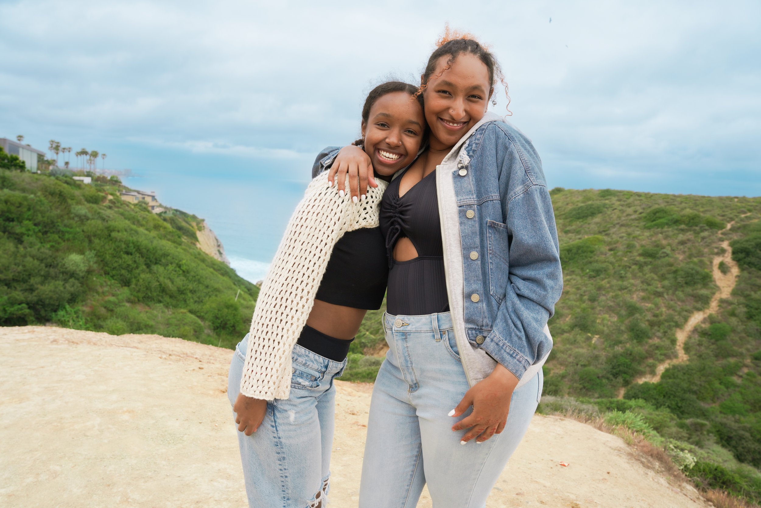 Friendship, fresh air, and an ocean view—some moments are simple, beautiful, and worth remembering. Shot on the Saigon Trail in La Jolla.