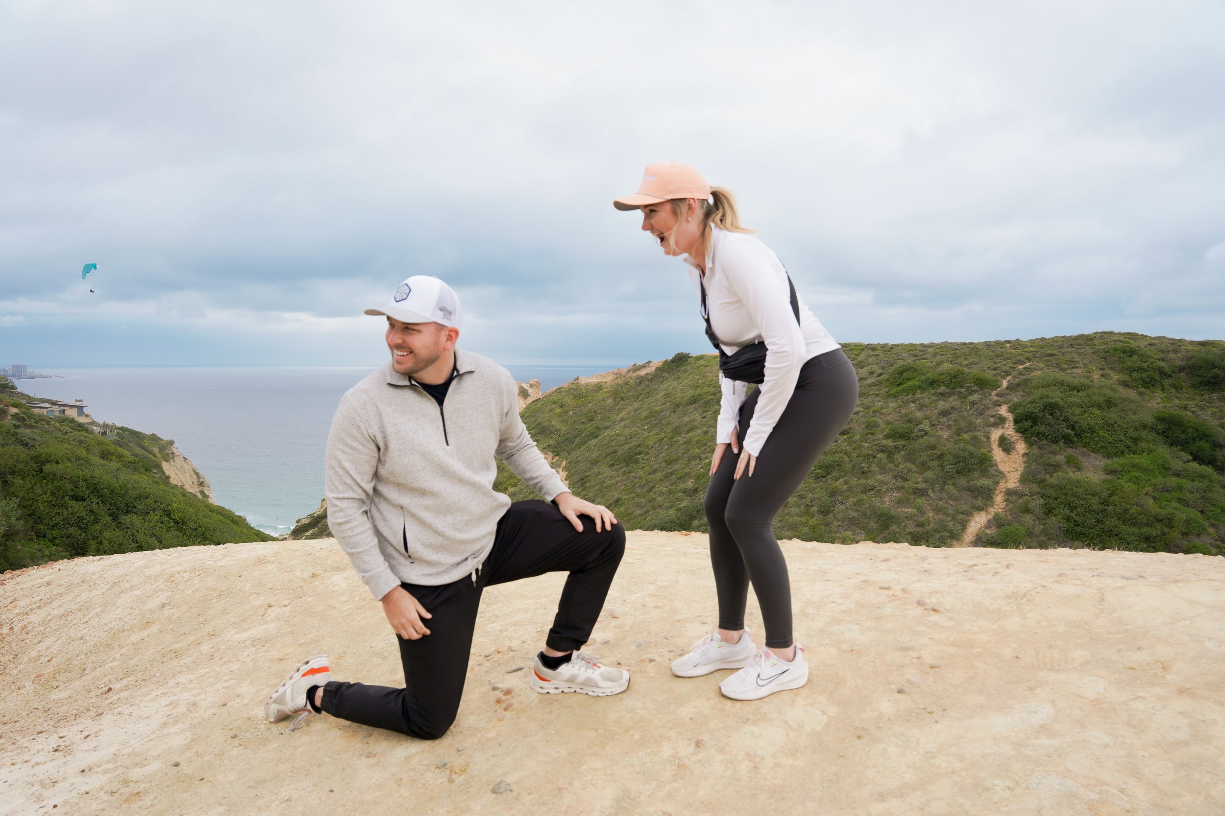 From a 9AM Instagram message to a 5PM surprise proposal on the Saigon Trail in La Jolla—this one was truly last minute. No meetings, just a lot of trust, charged gear, and coffee-fueled planning on the road. We pretended to be tourists, snapping land