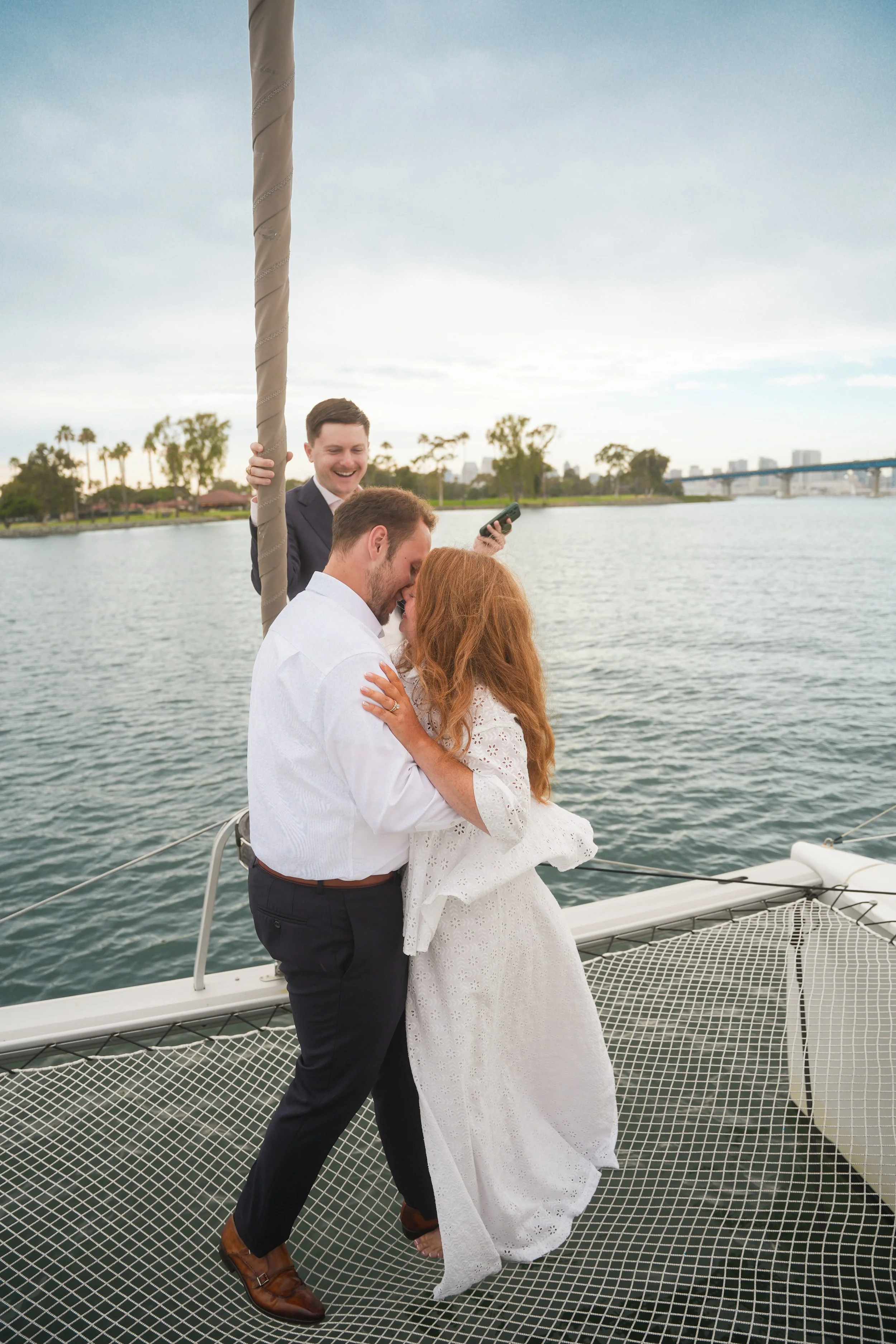 Family-Centered Boat Elopement in Coronado