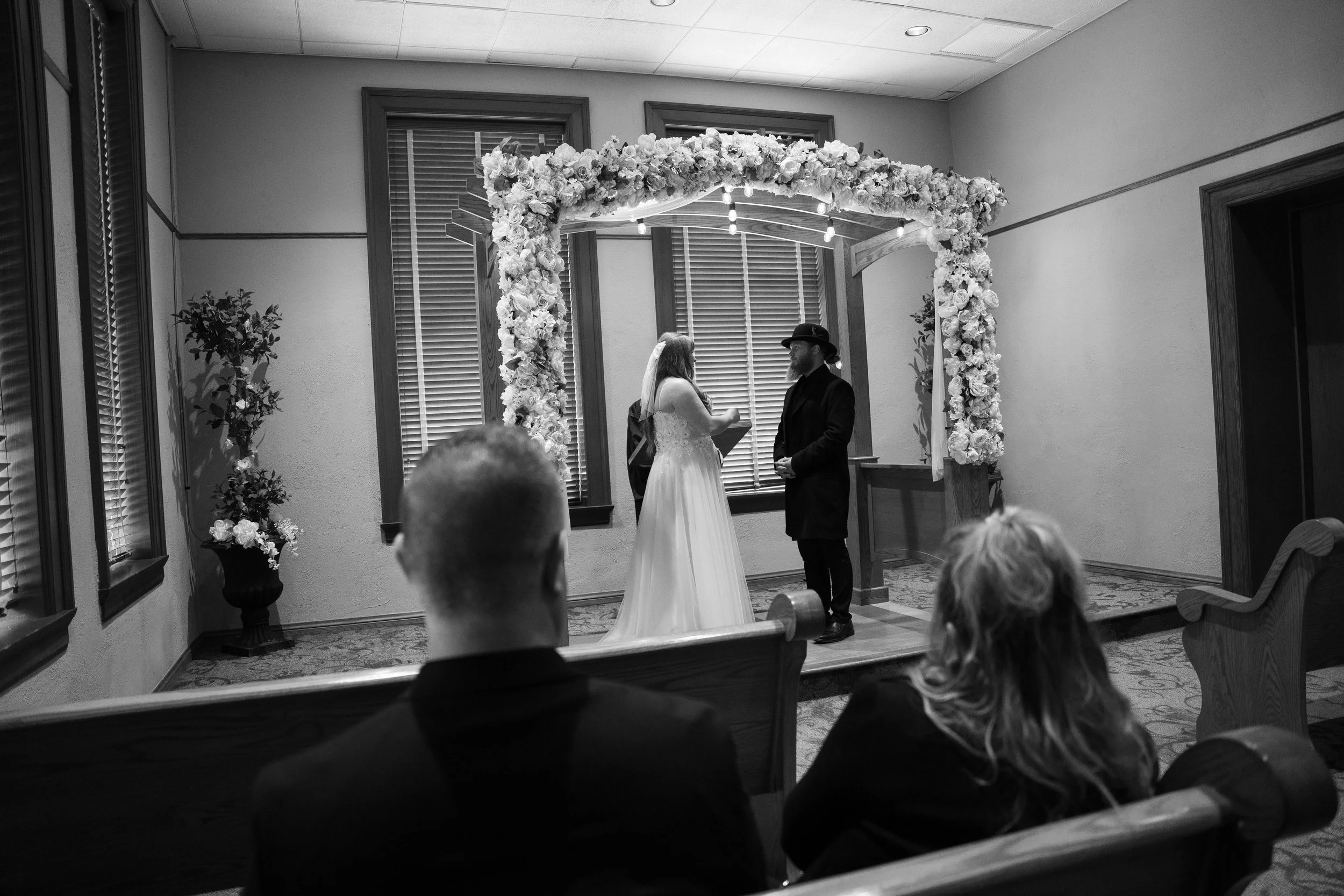Civil marriage at the historic Old Orange County Courthouse. This couple booked our Elopement Package for their intimate celebration. 📸 Book your Orange County courthouse wedding photography today.