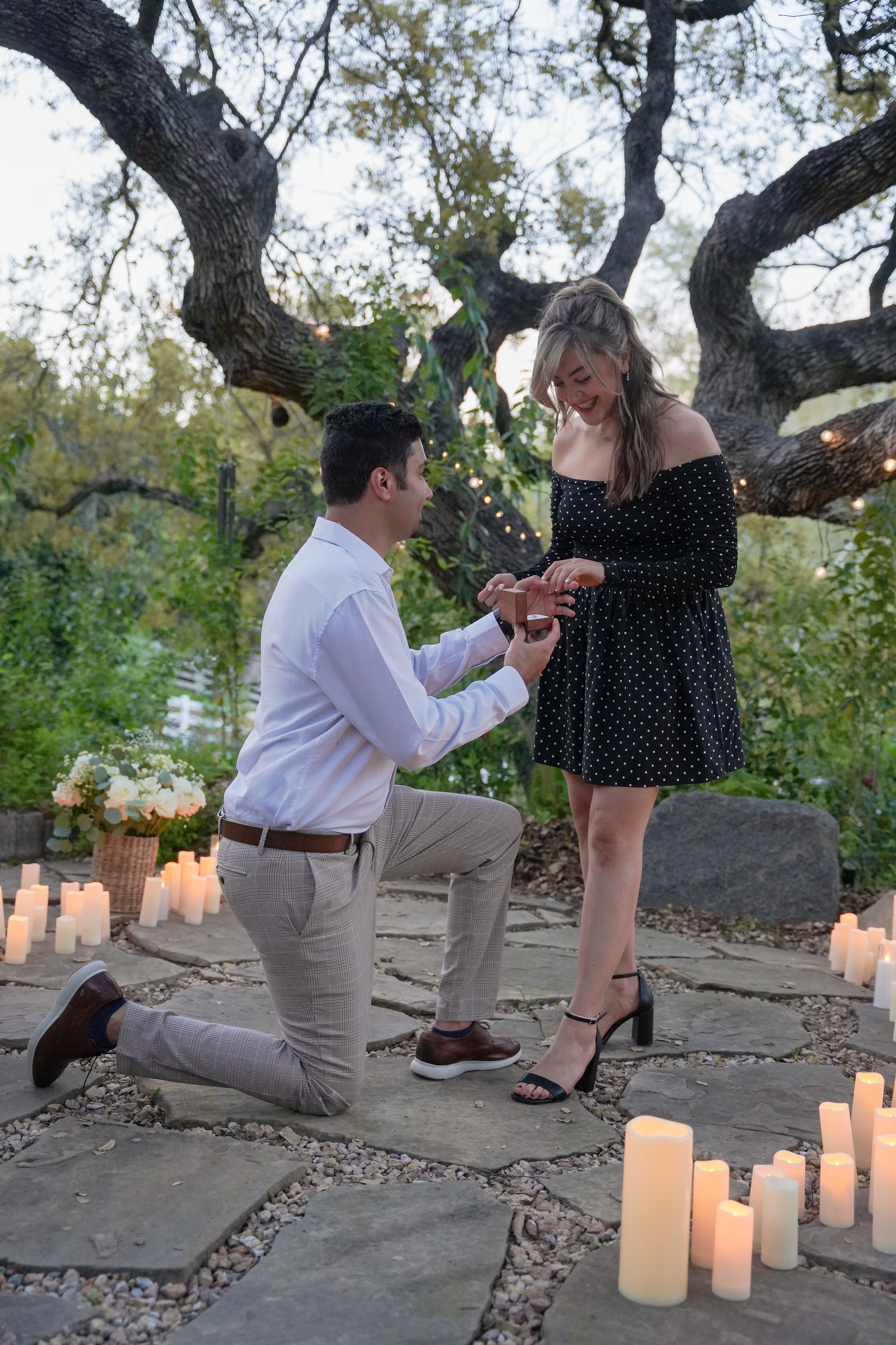 A surprise proposal in the hills of Temecula, styled by Life’s Short Picnic and captured with candid surprise photography. Surrounded by vineyard views and golden light, their unforgettable “yes” was picture-perfect.
