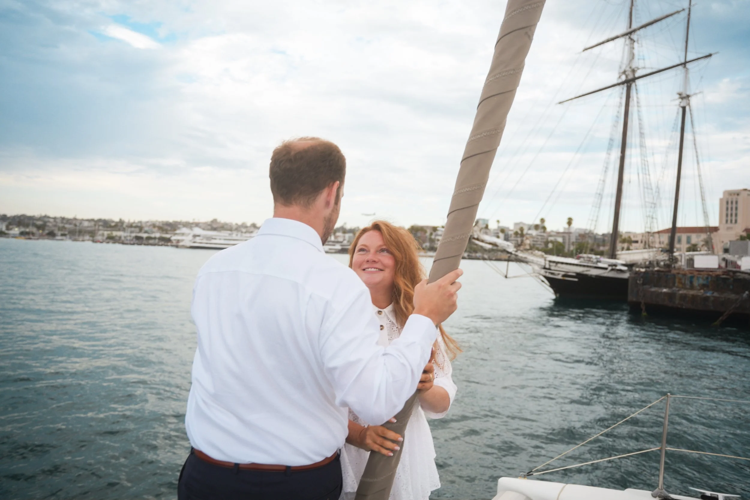 Coronado Catamaran Elopement Portrait