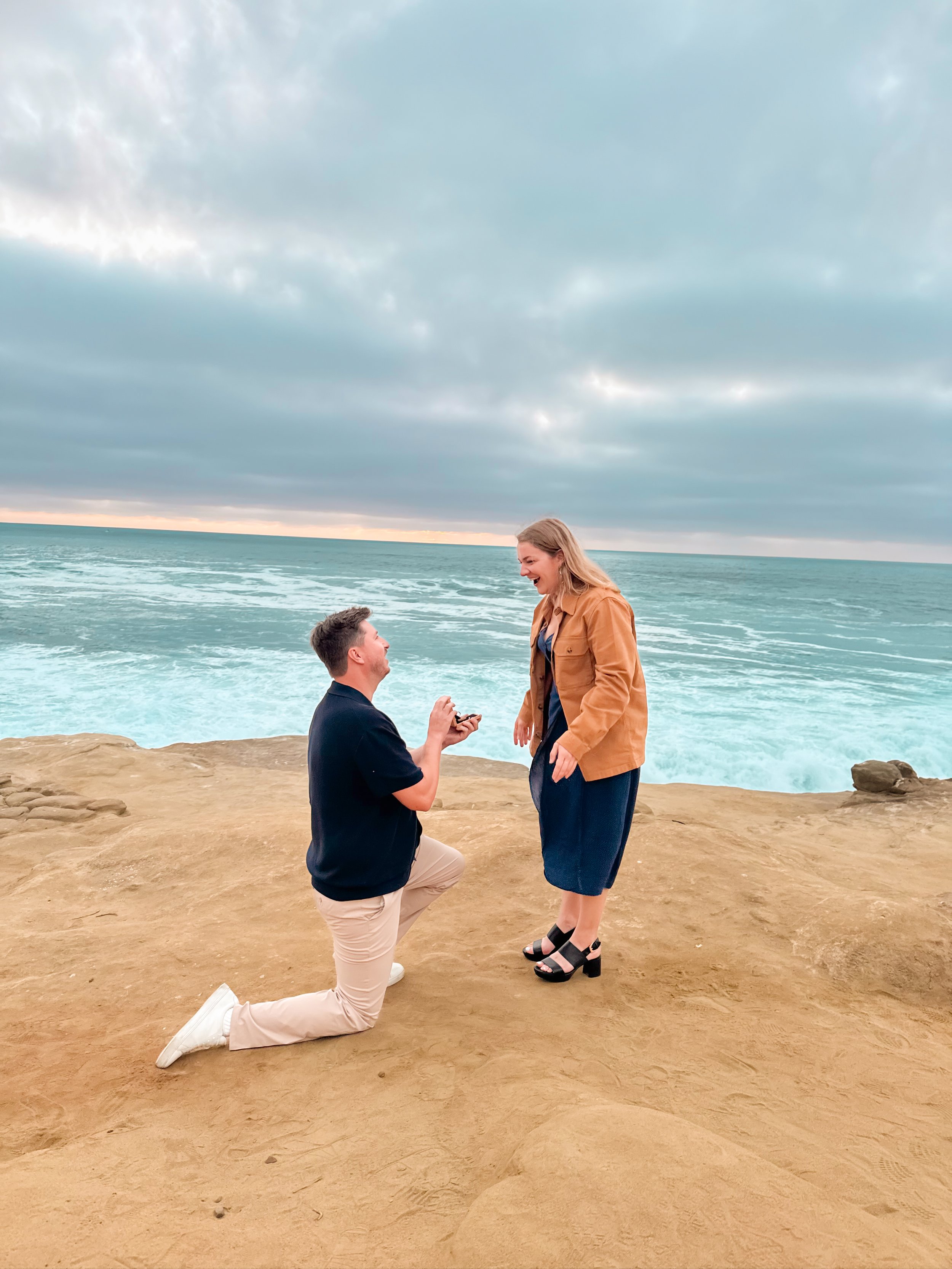iPhone Proposal at Seal Rock La Jolla