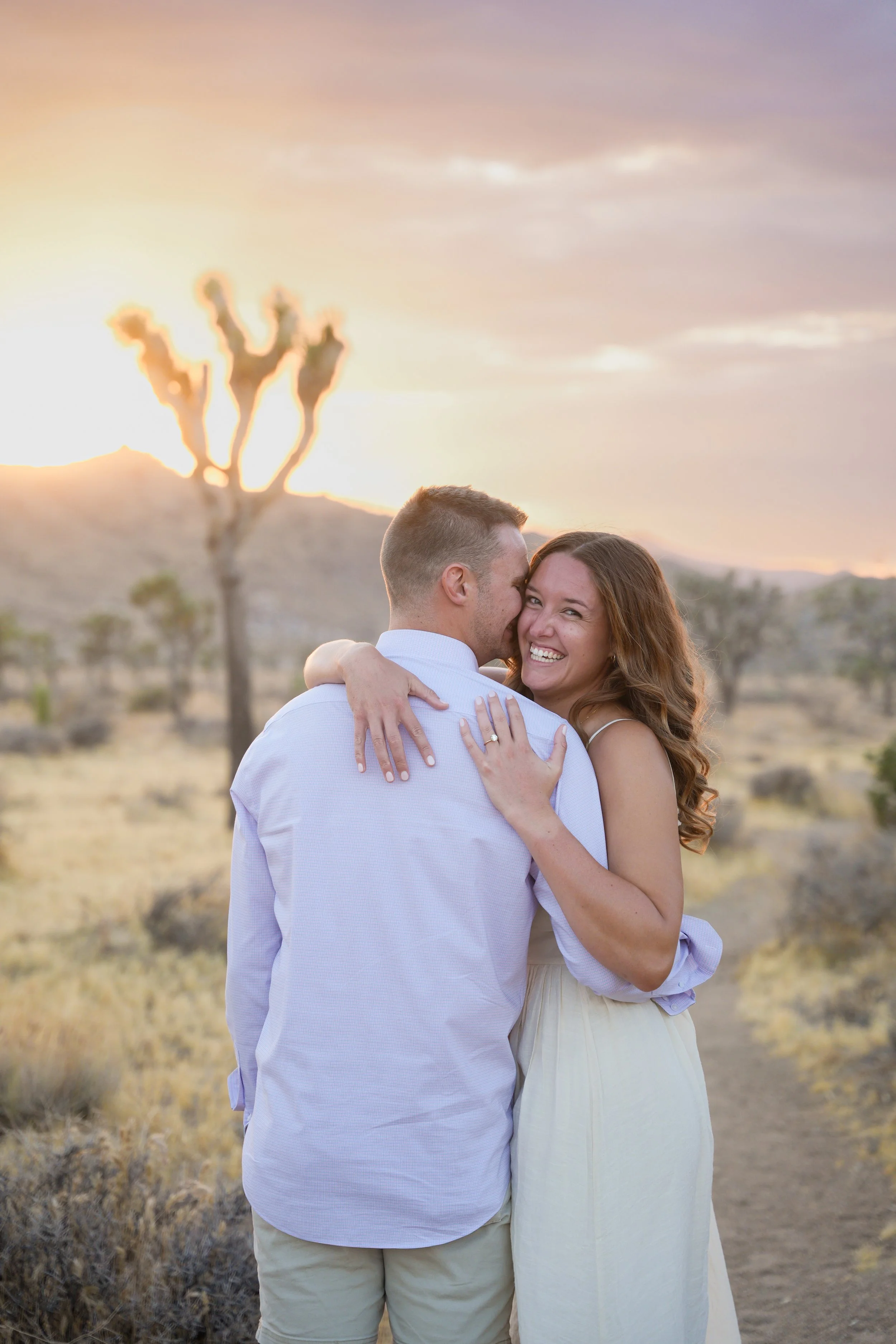 Joshua Tree Sunset Engagement