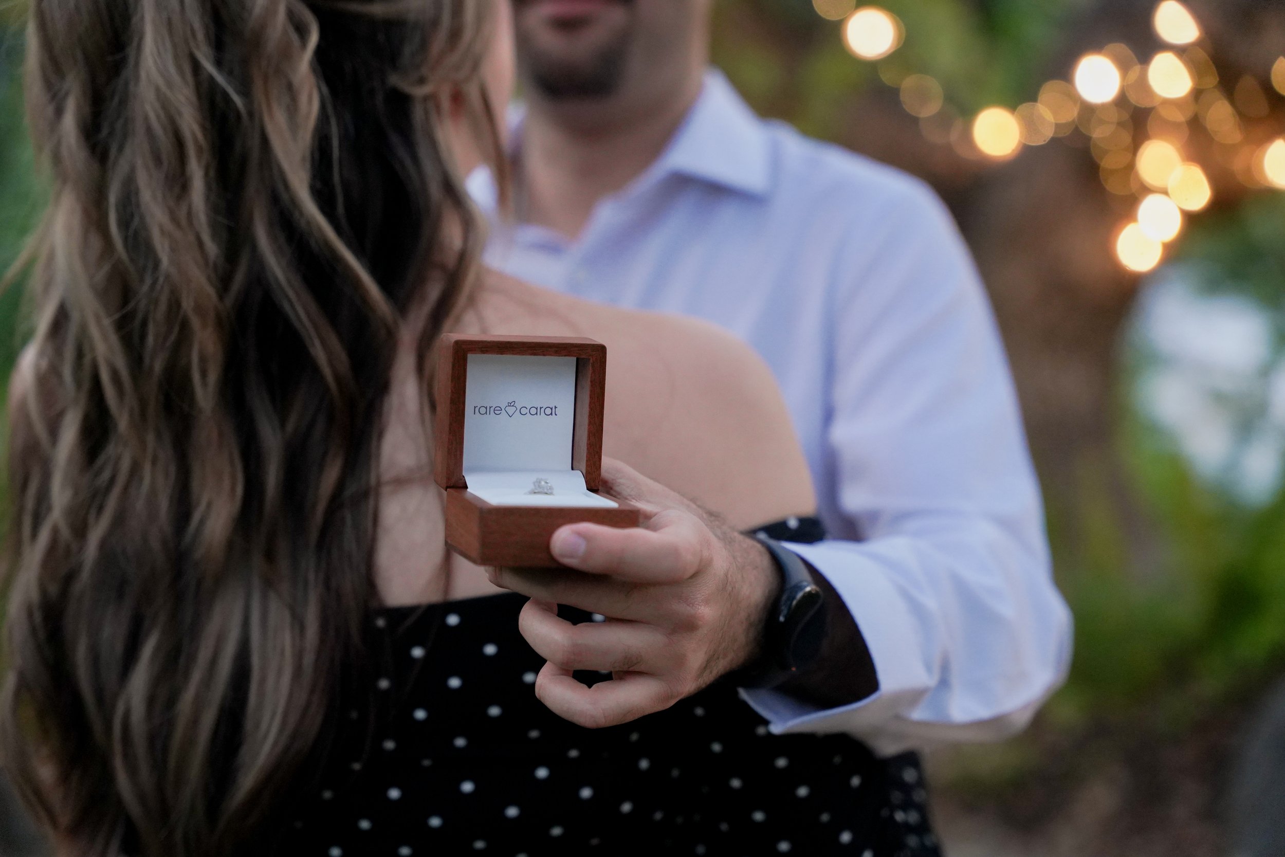 Surprise proposal photoshoot in Temecula, California featuring romantic estate views and candid engagement photography. Perfect for couples planning a private and unforgettable “Will you marry me?” moment.