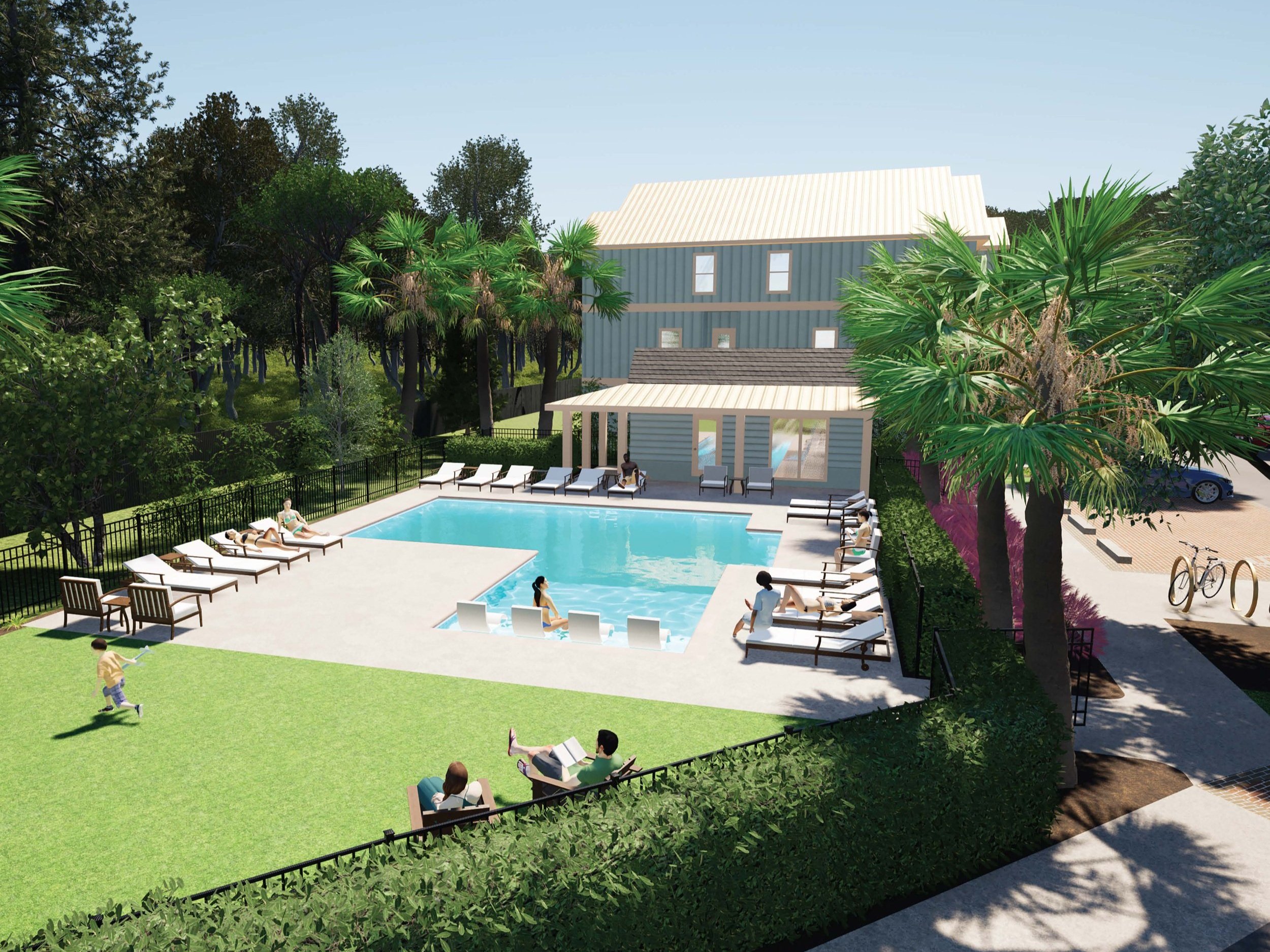 Pool rendering