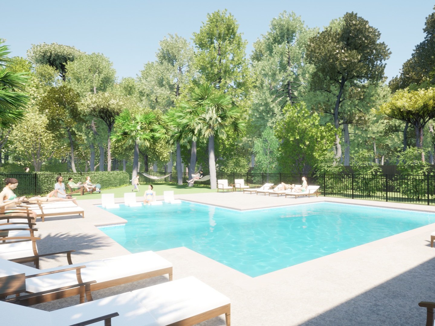Pool rendering