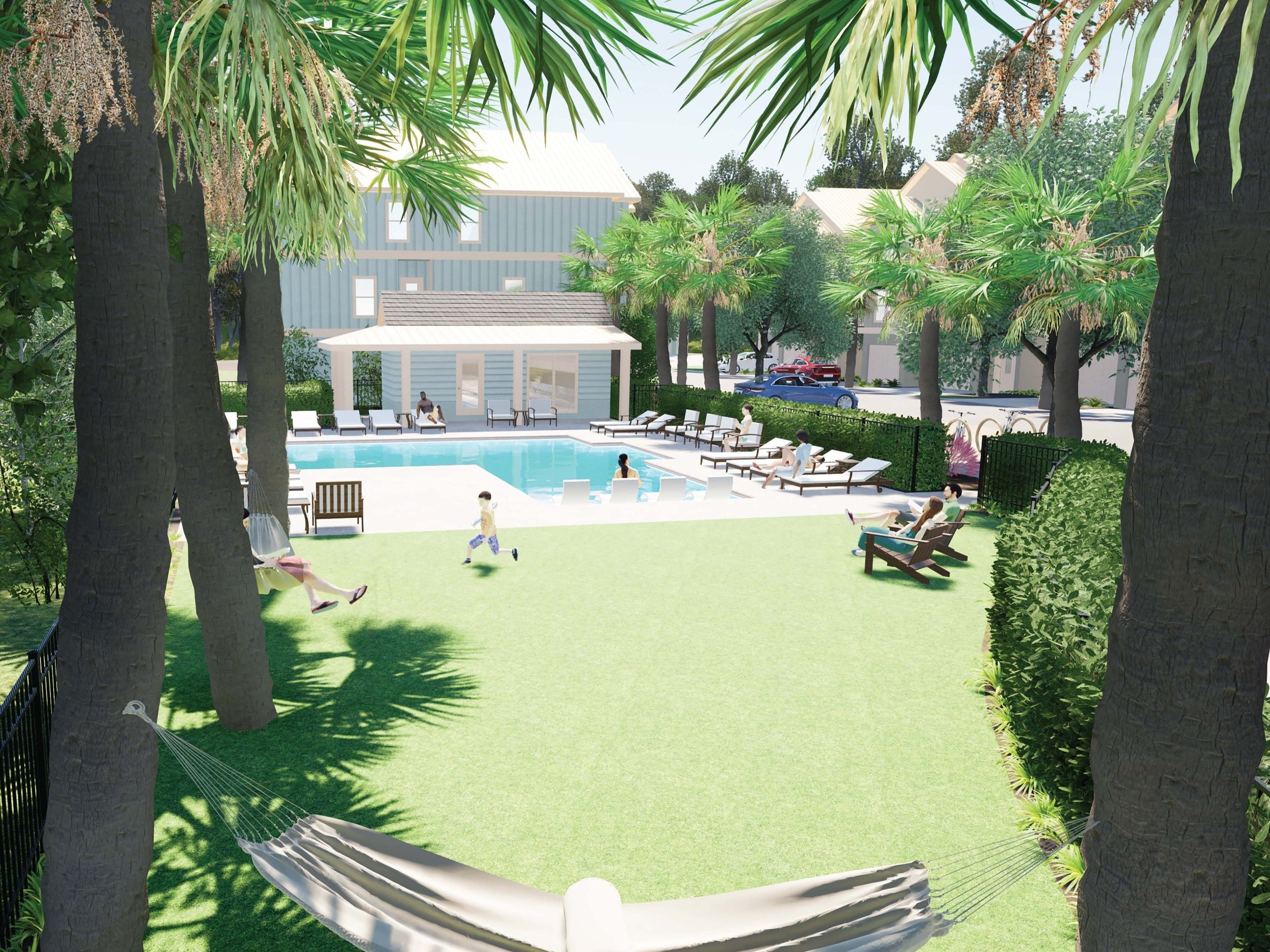 Pool rendering