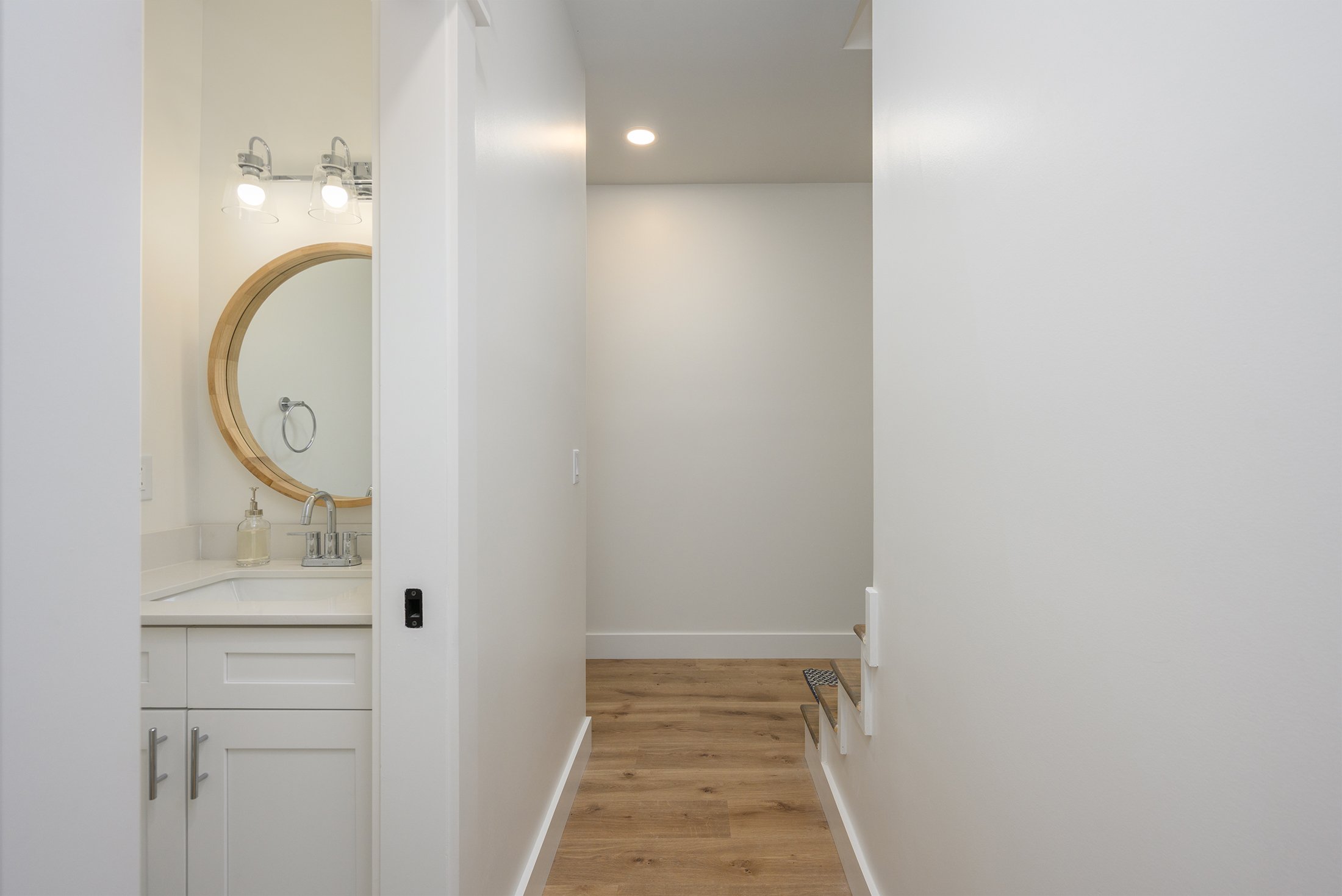 Hallway bathroom