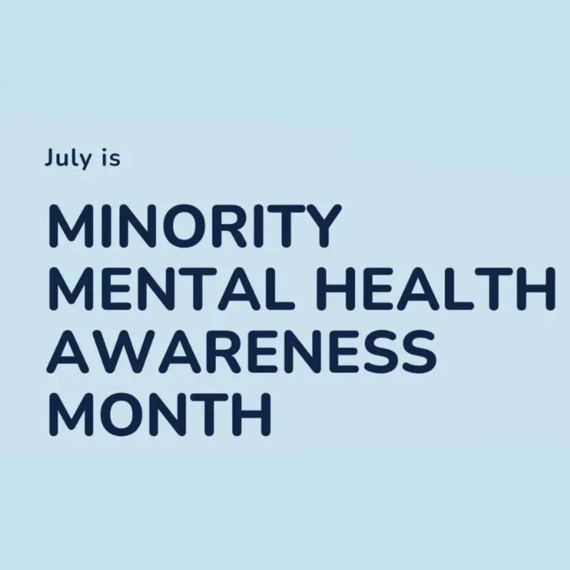 Minority Mental Health Awareness Month