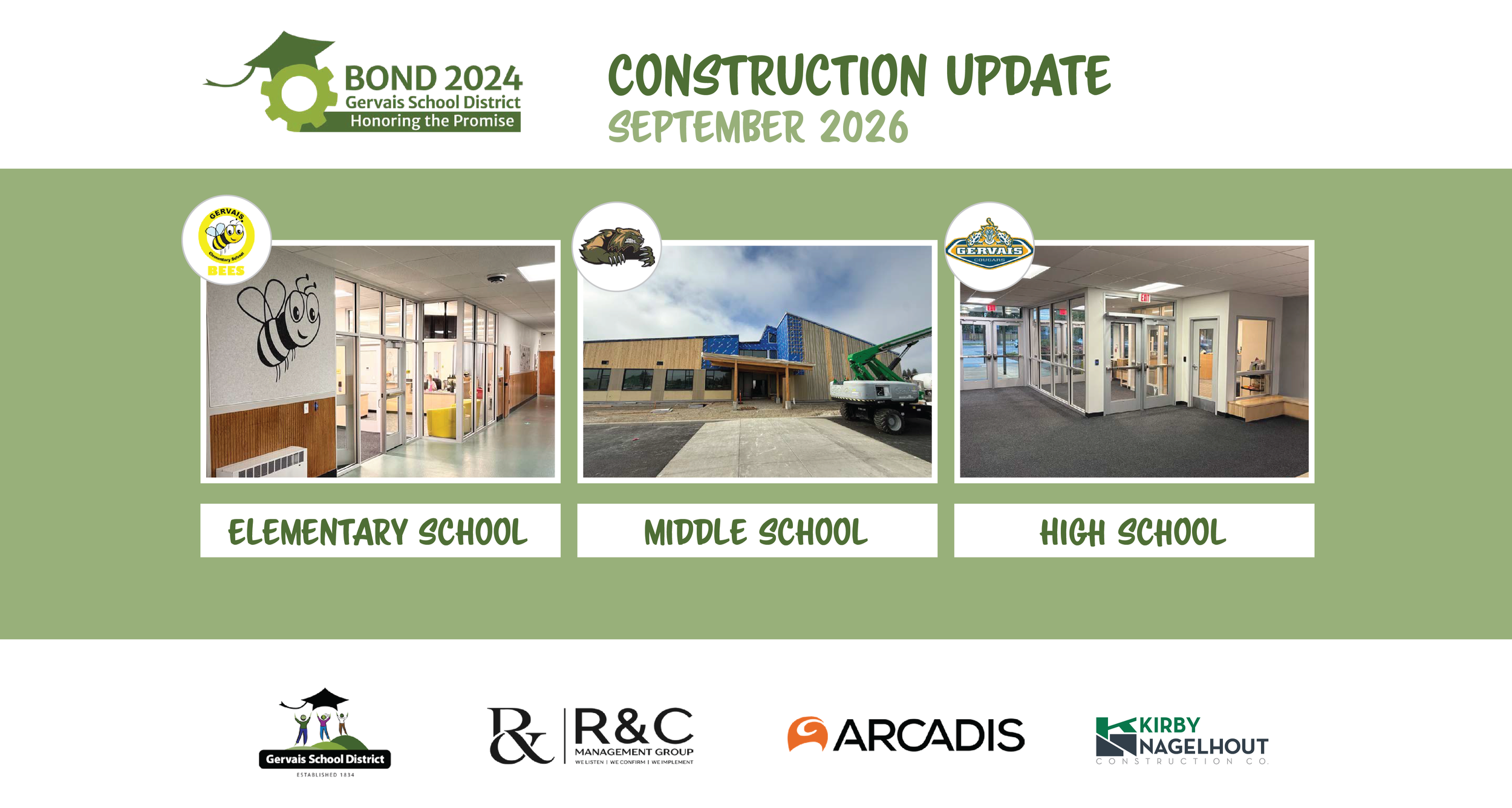Gervais Construction Update | September 2026