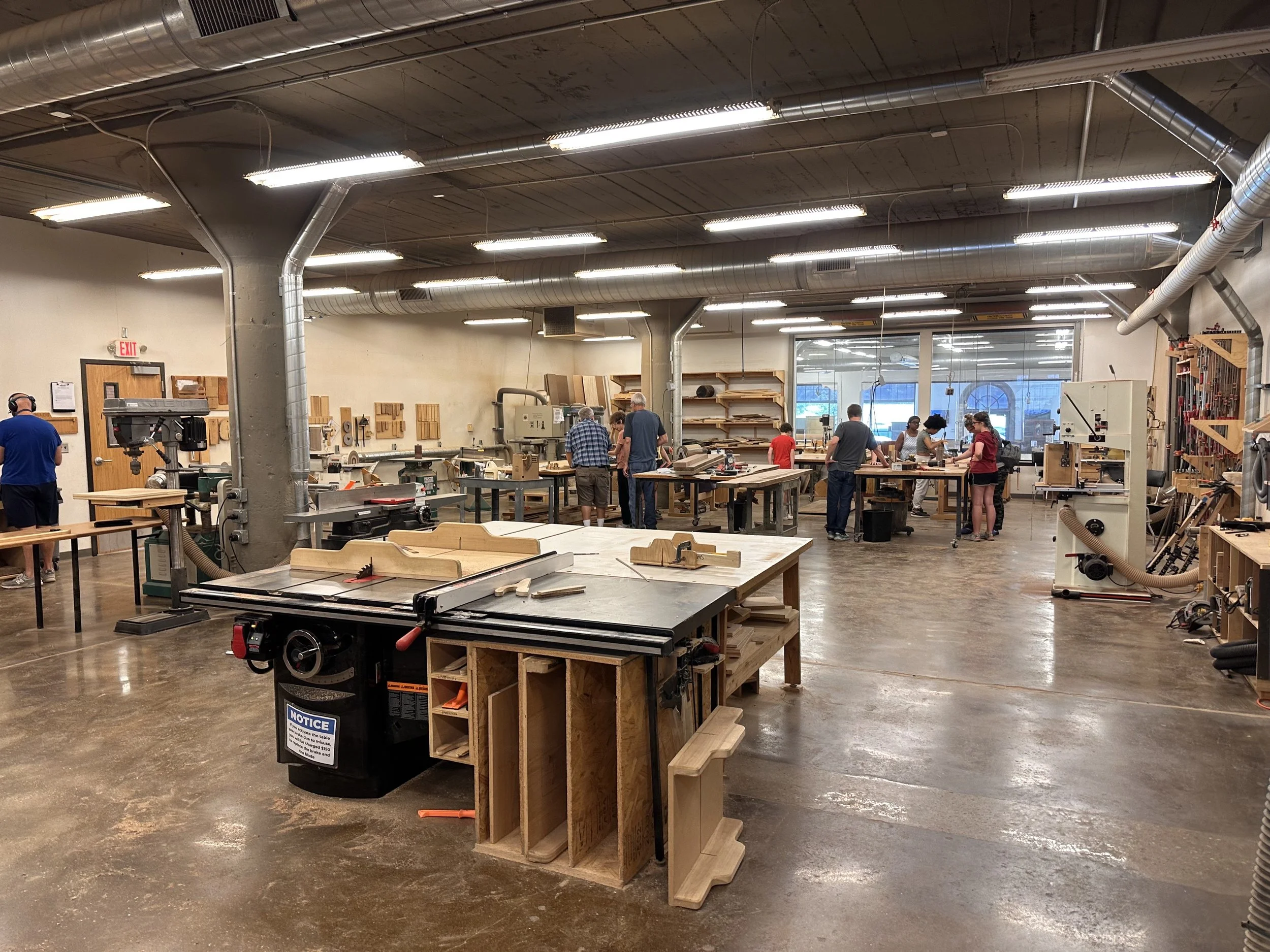 An image of MADE Makerspace's interior
