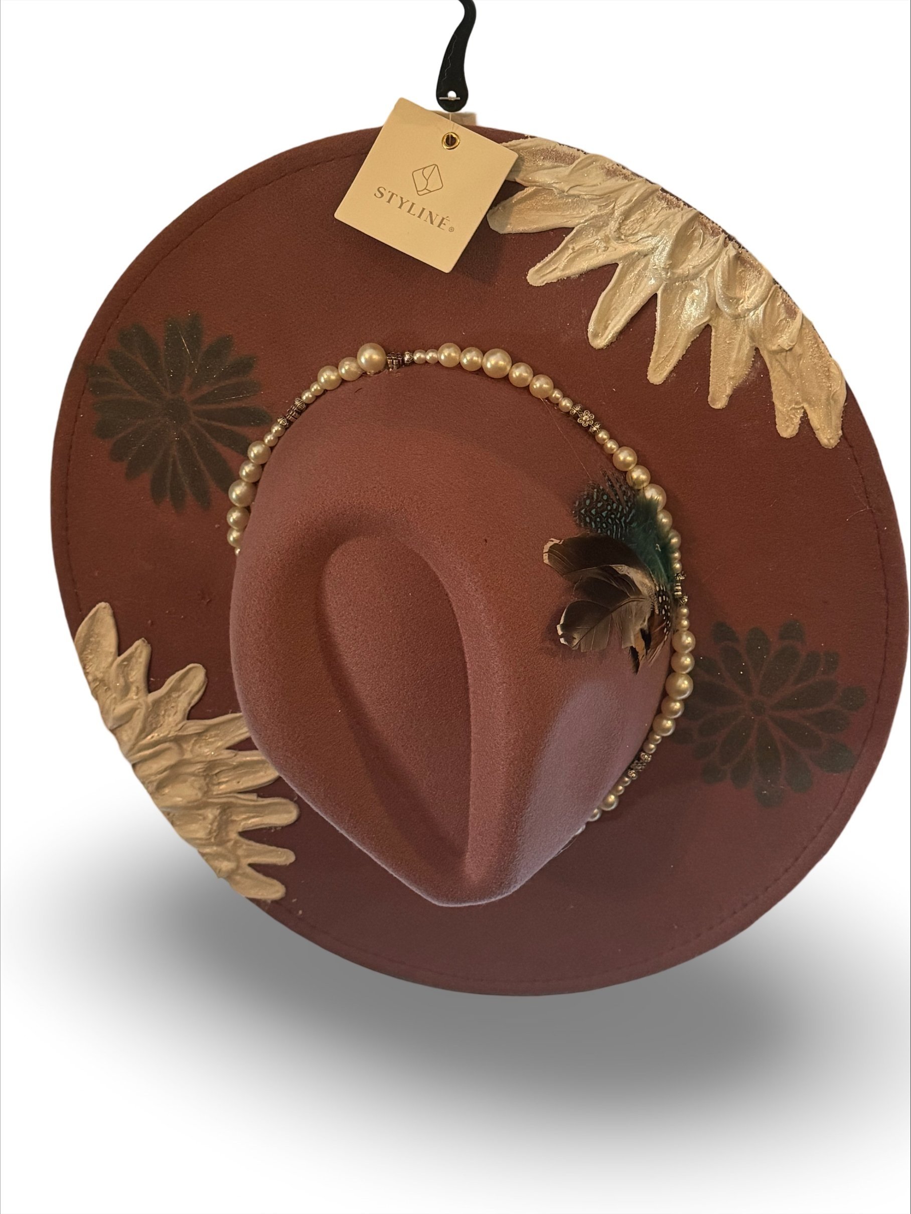 Custom Hat with beaded band