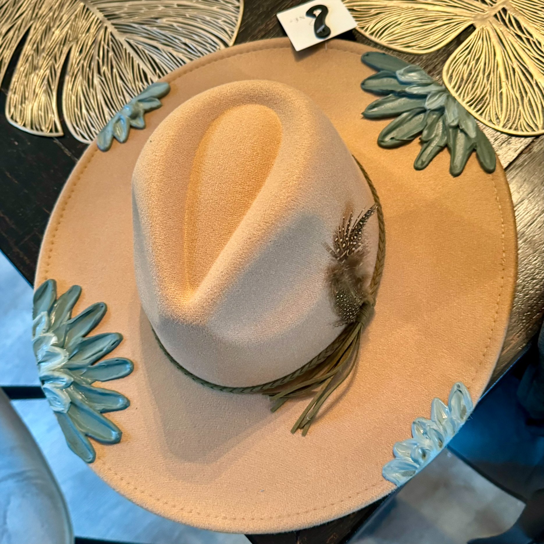 Feather band Custom Hat
