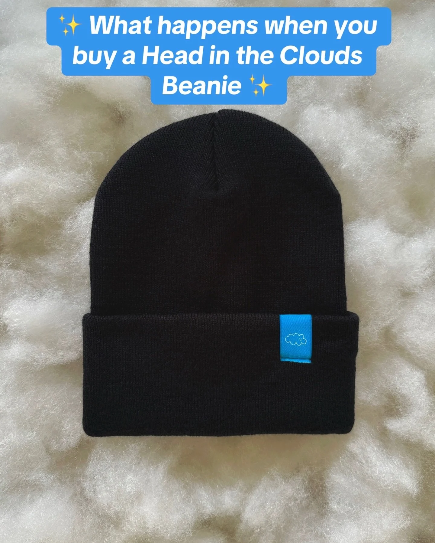 What happens when you buy a Head in the Clouds Beanie?

☁️ 15% of your purchase goes directly to organizations working to end child abuse
☁️ Your beanie helps protect children and support survivors
☁️ It raises awareness about an often hidden issue
☁