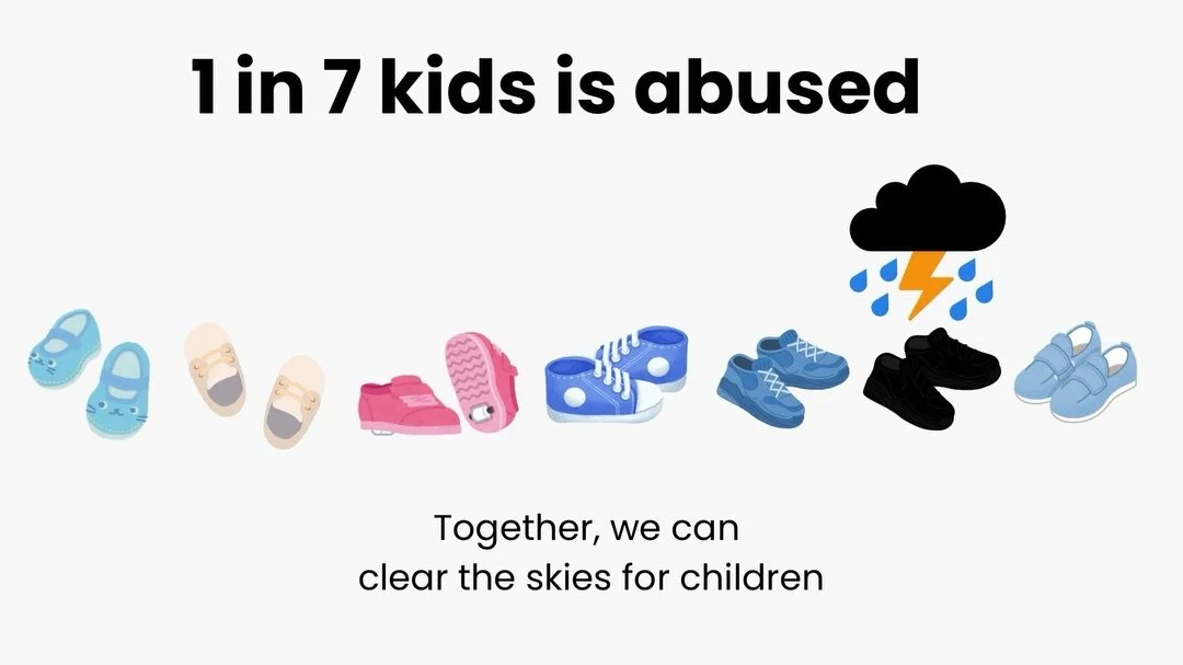 1 in 7 kids is abused. That&rsquo;s not just a statistic, it&rsquo;s children carrying invisible storms every day. At The Cloud Project, we use clouds as a symbol of both comfort and change. Every plush, charm, and creation we share carries hope and 